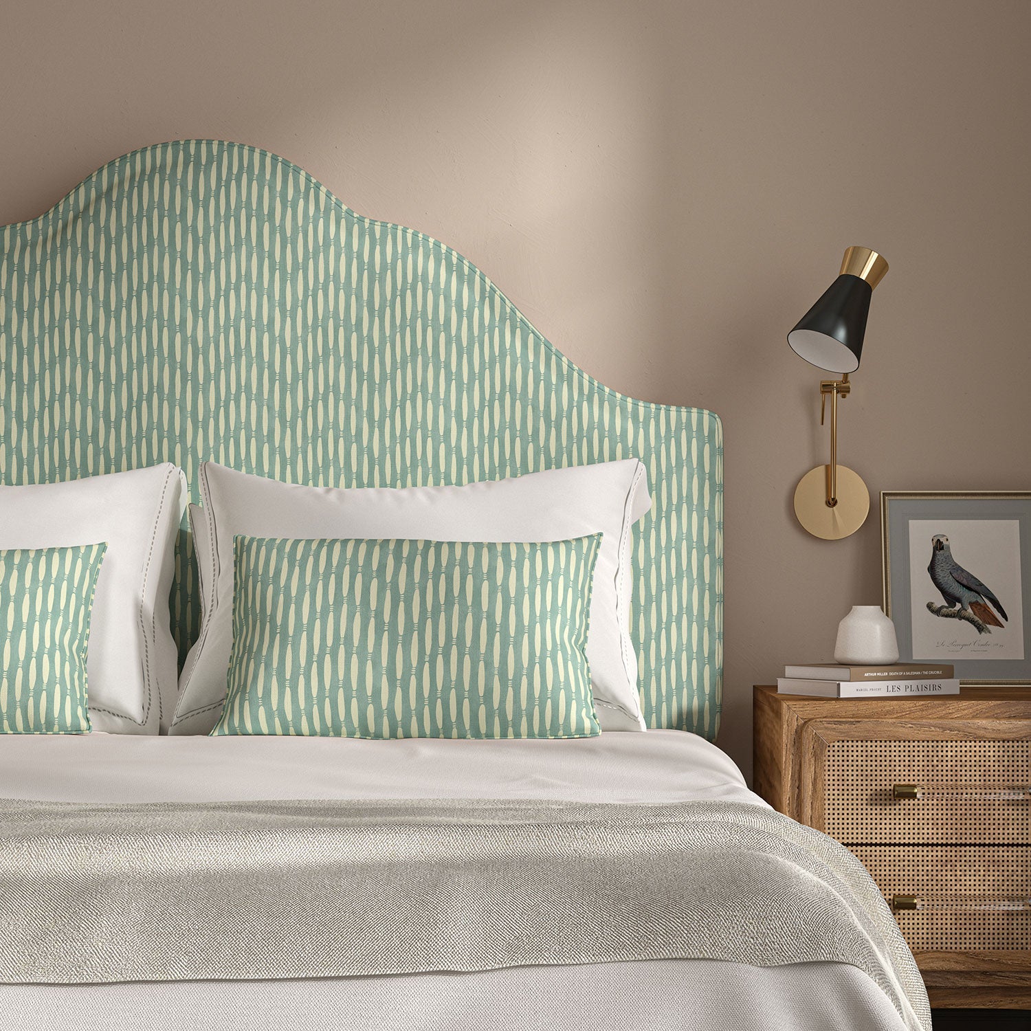 Linwood Smocked Sky Made to Measure Curtains