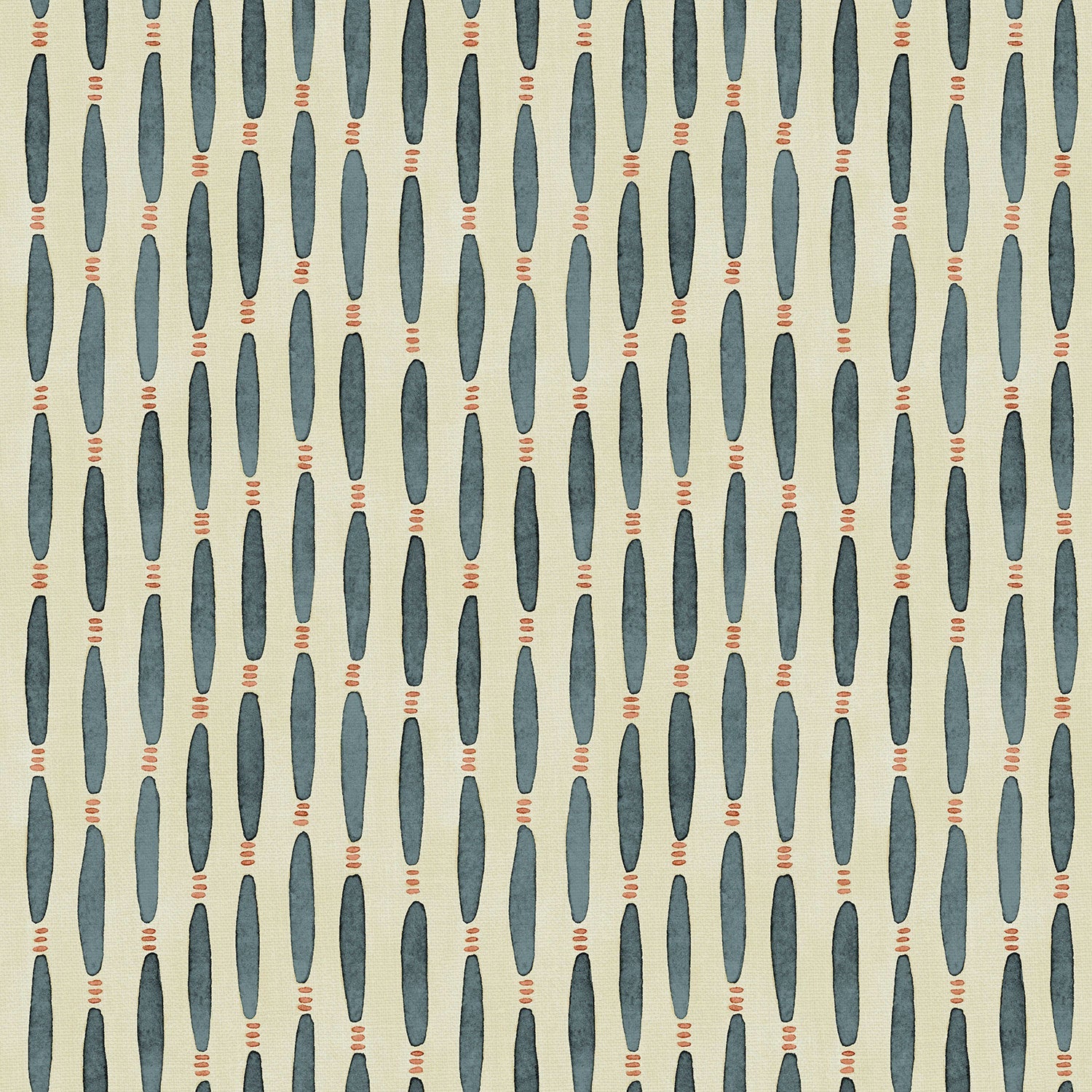 Linwood Smocked Squid Ink FR Made to Measure Curtains