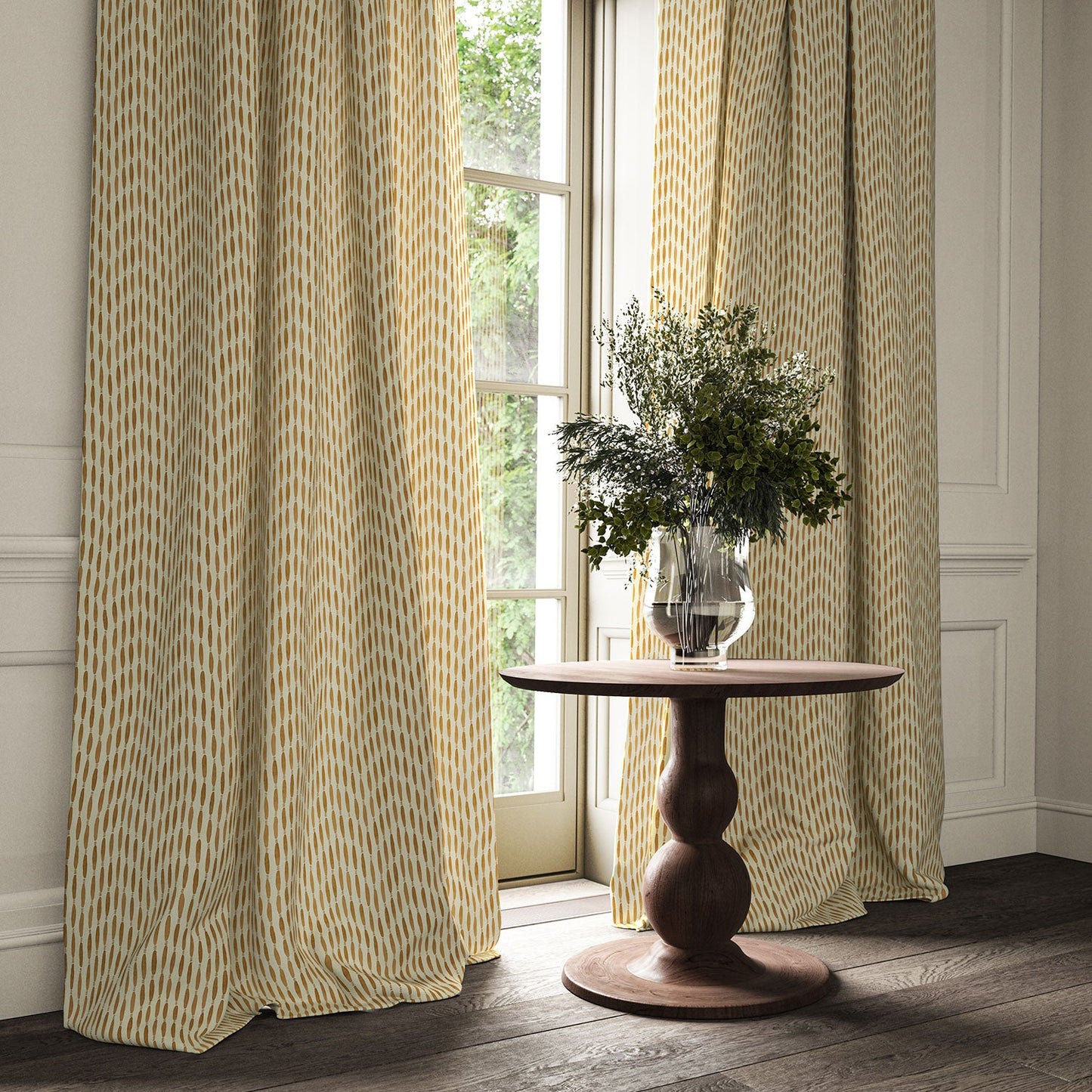 Linwood Smocked Toast FR Made to Measure Curtains