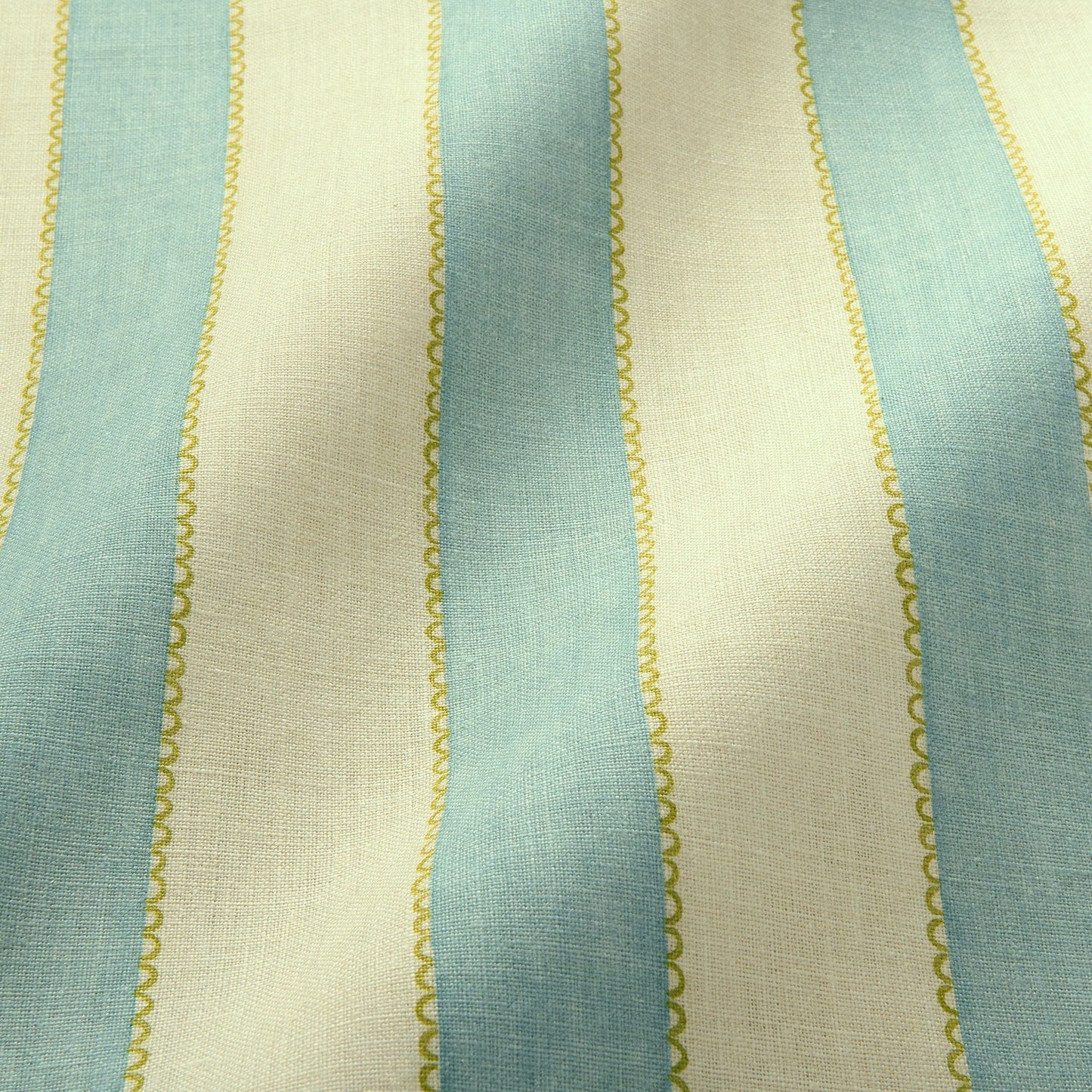 Linwood Lola Stripe Everglade FR Made to Measure Curtains