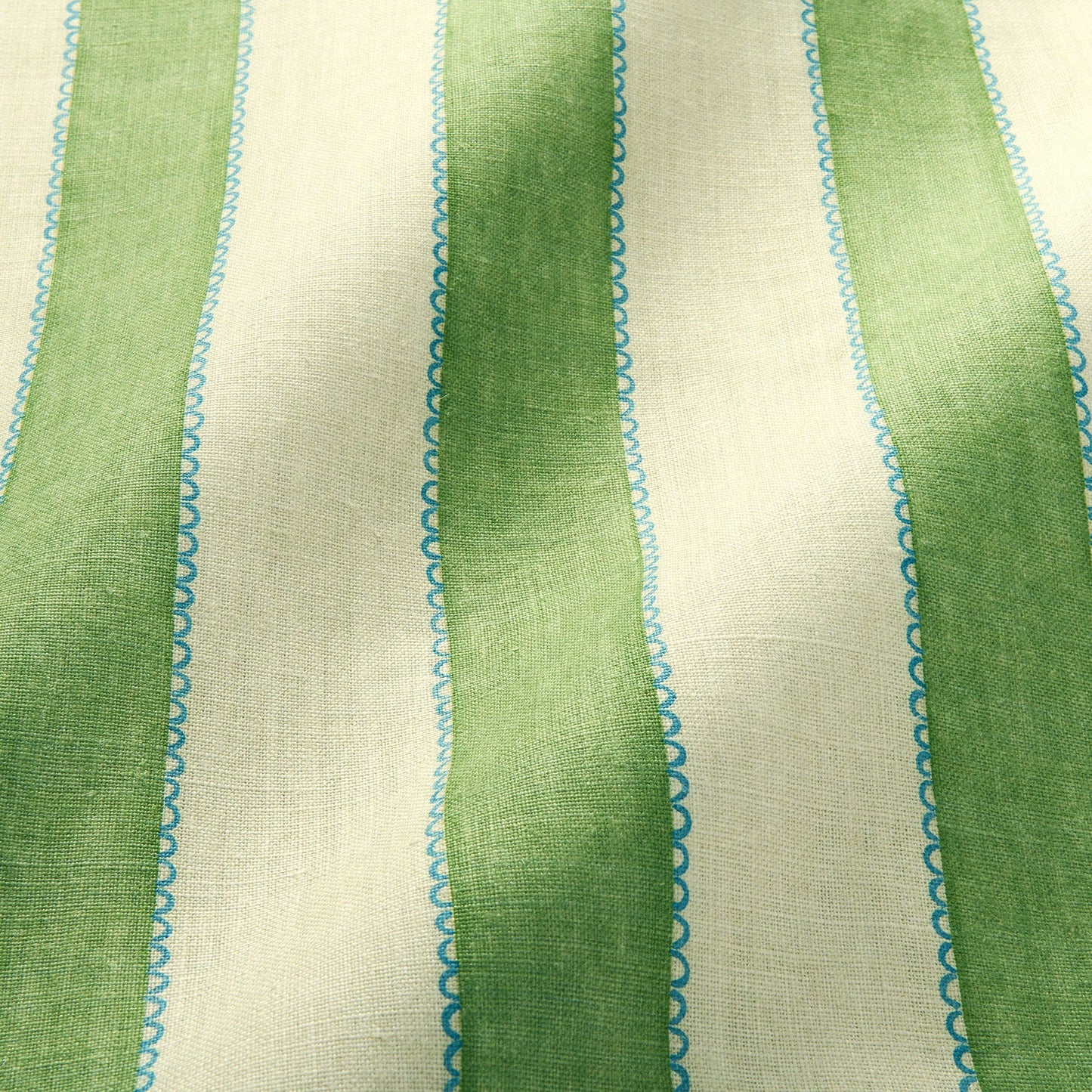 Linwood Lola Stripe Hedgerow FR Made to Measure Curtains