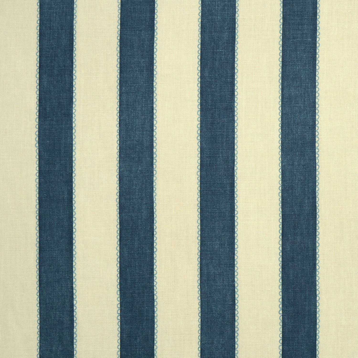 Linwood Lola Stripe Indigo FR Made to Measure Curtains