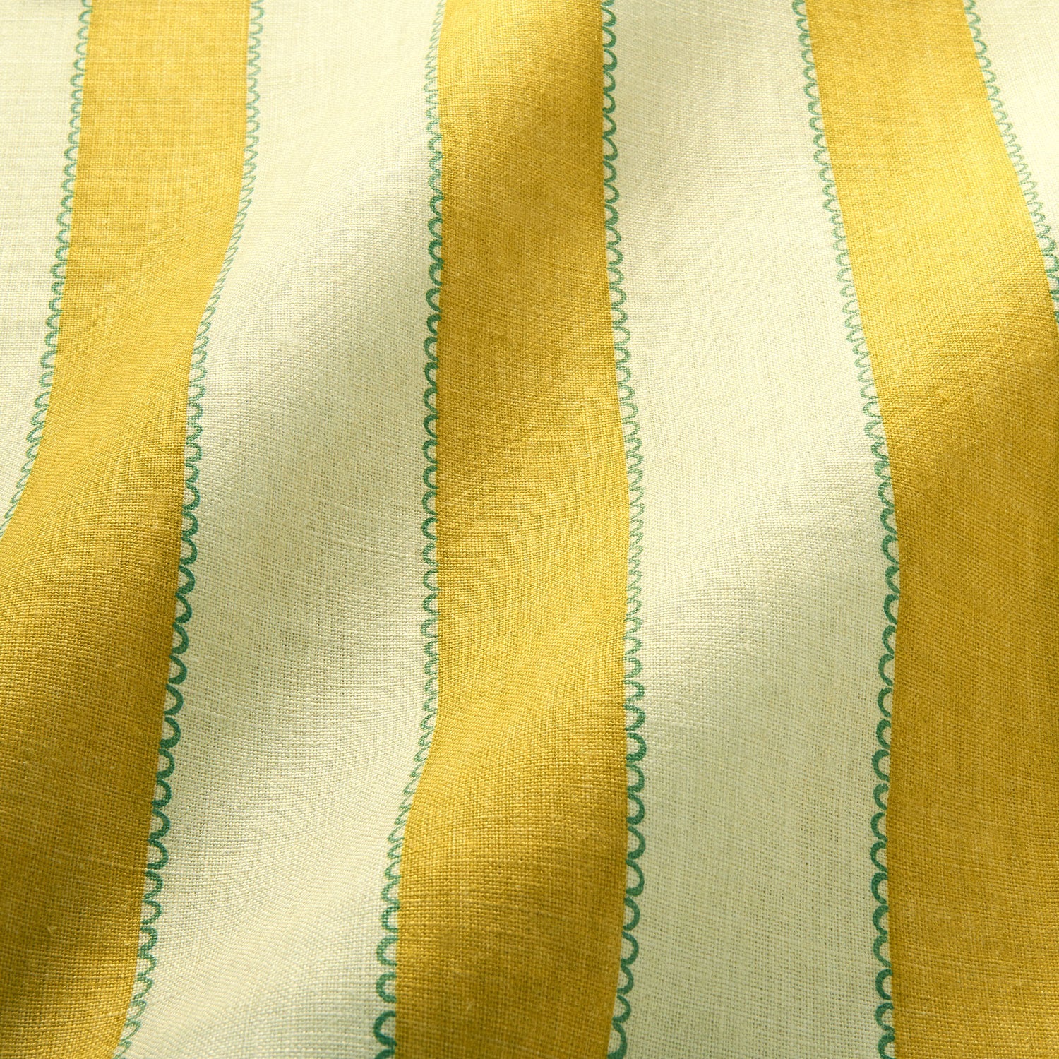 Linwood Lola Stripe Marguerites FR Made to Measure Curtains