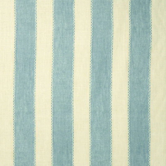 Linwood Lola Stripe Powder Blue Made to Measure Curtains