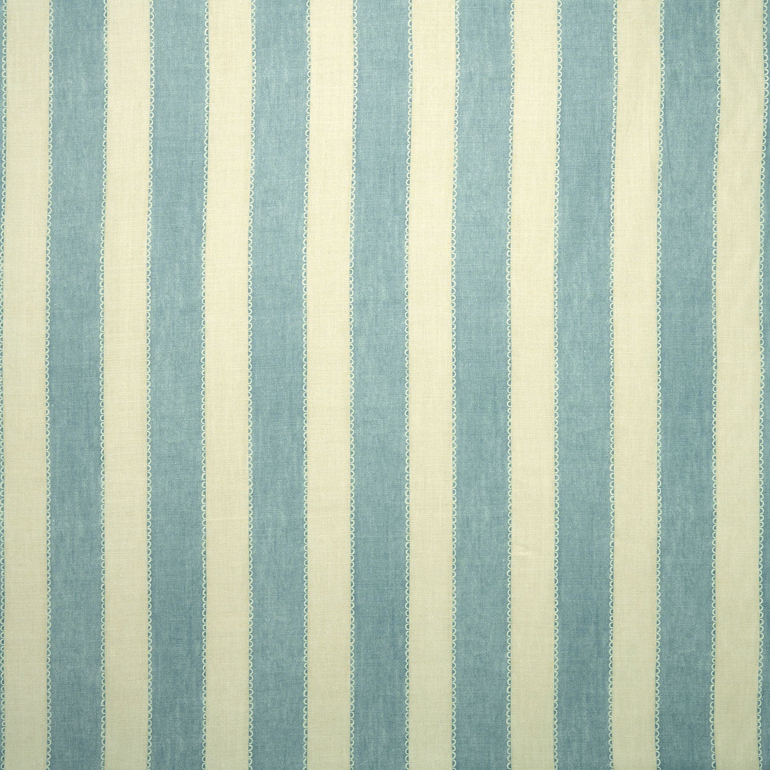 Linwood Lola Stripe Powder Blue FR Made to Measure Curtains