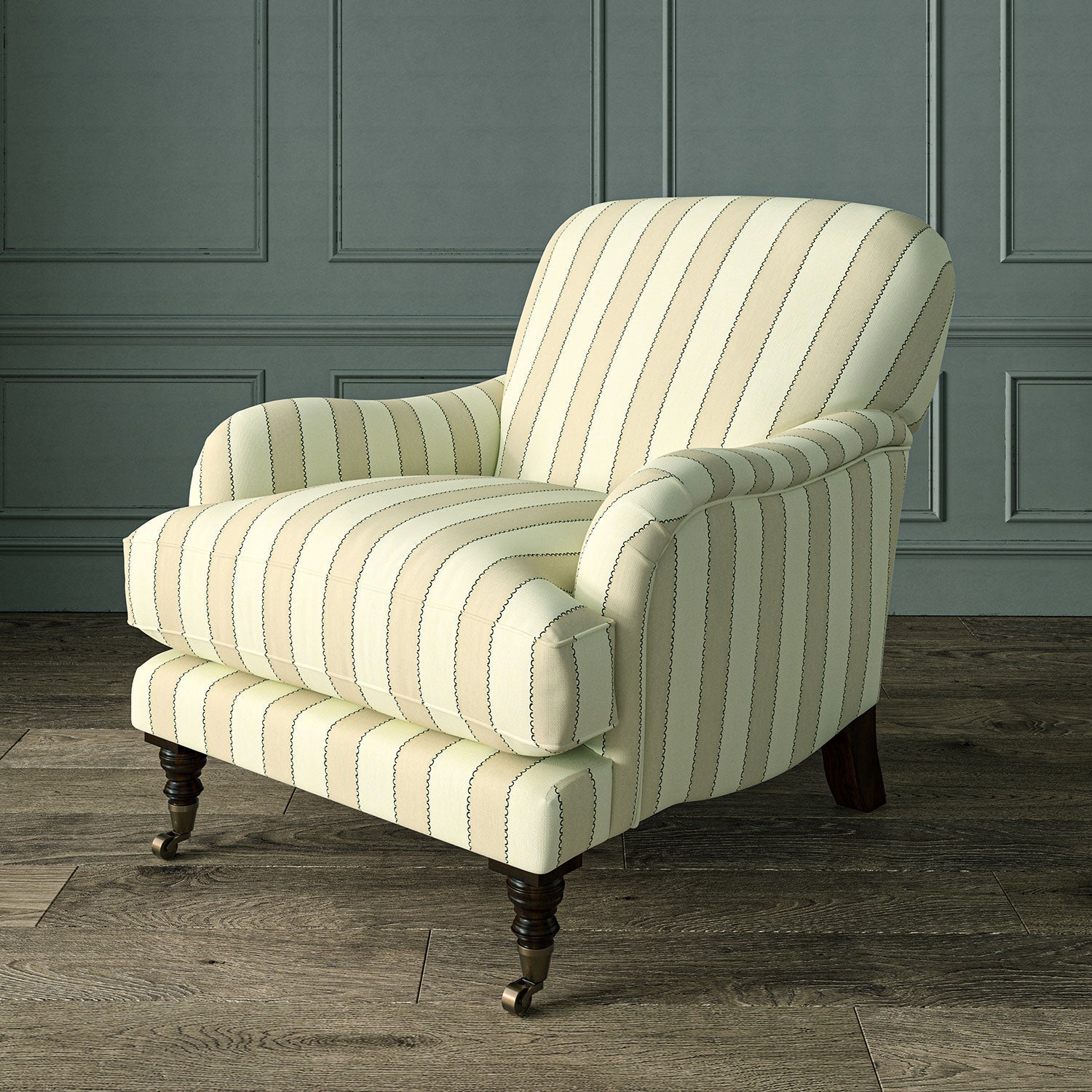 Linwood Lola Stripe Audrey Made to Measure Curtains