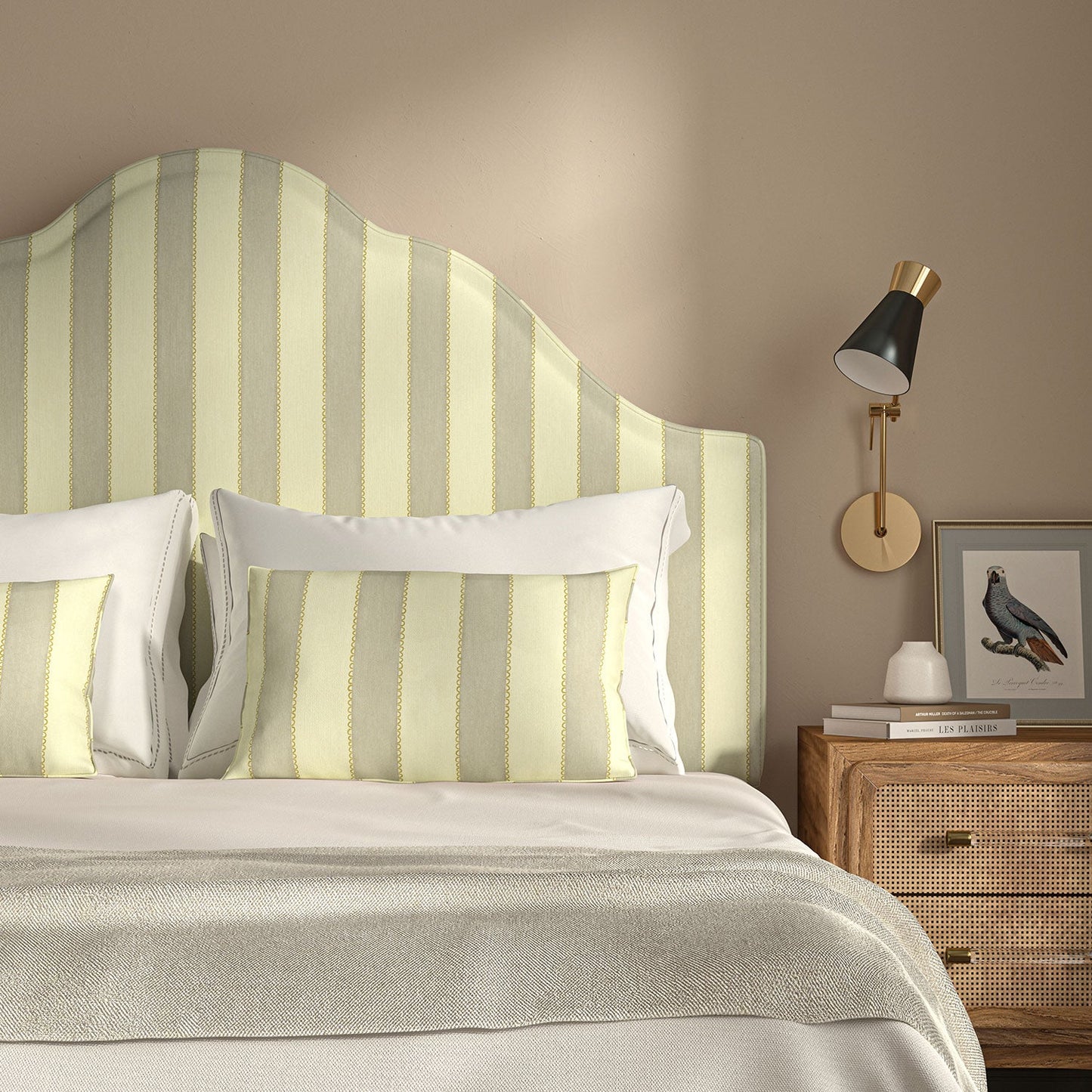 Linwood Lola Stripe Crystal Ball Made to Measure Curtains