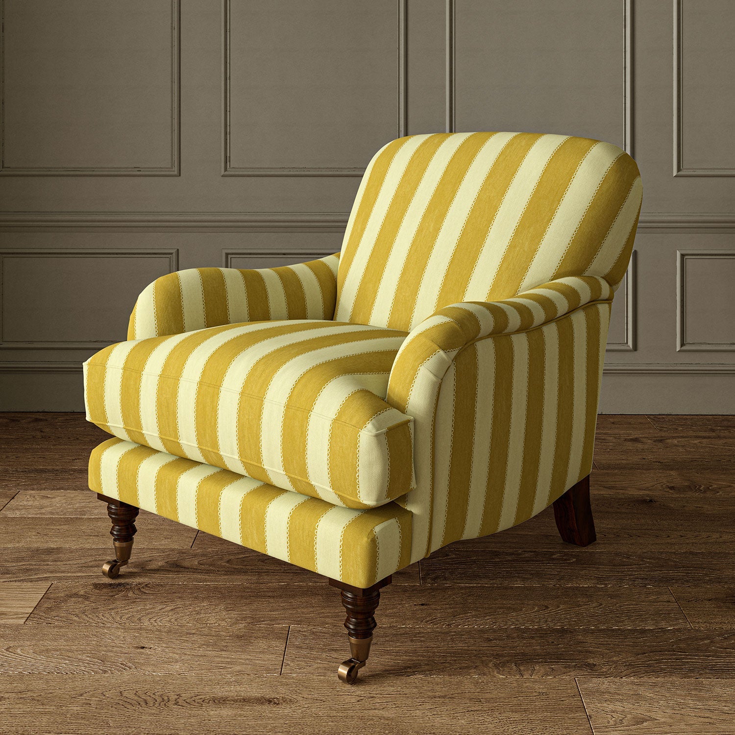Linwood Lola Stripe Dijon Made to Measure Curtains