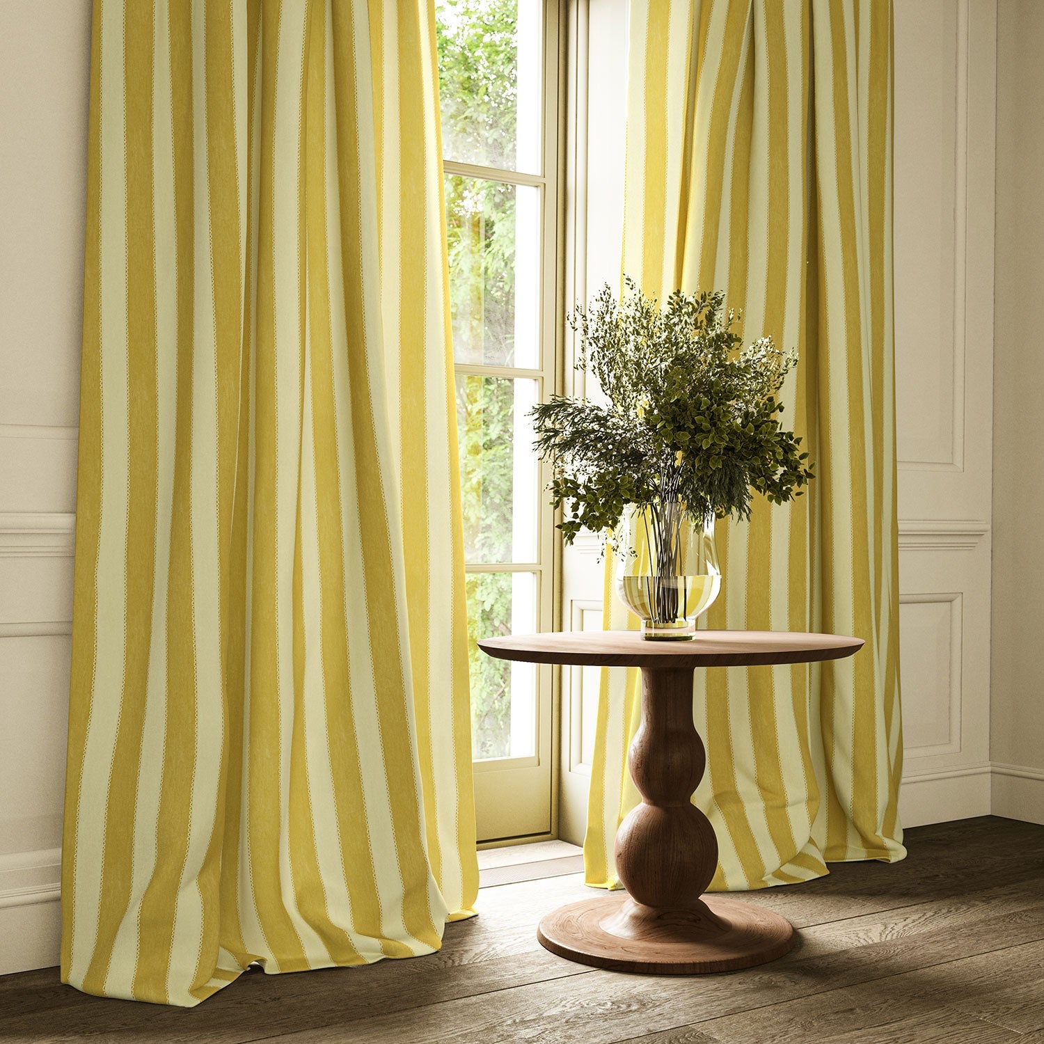 Linwood Lola Stripe Dijon FR Made to Measure Curtains