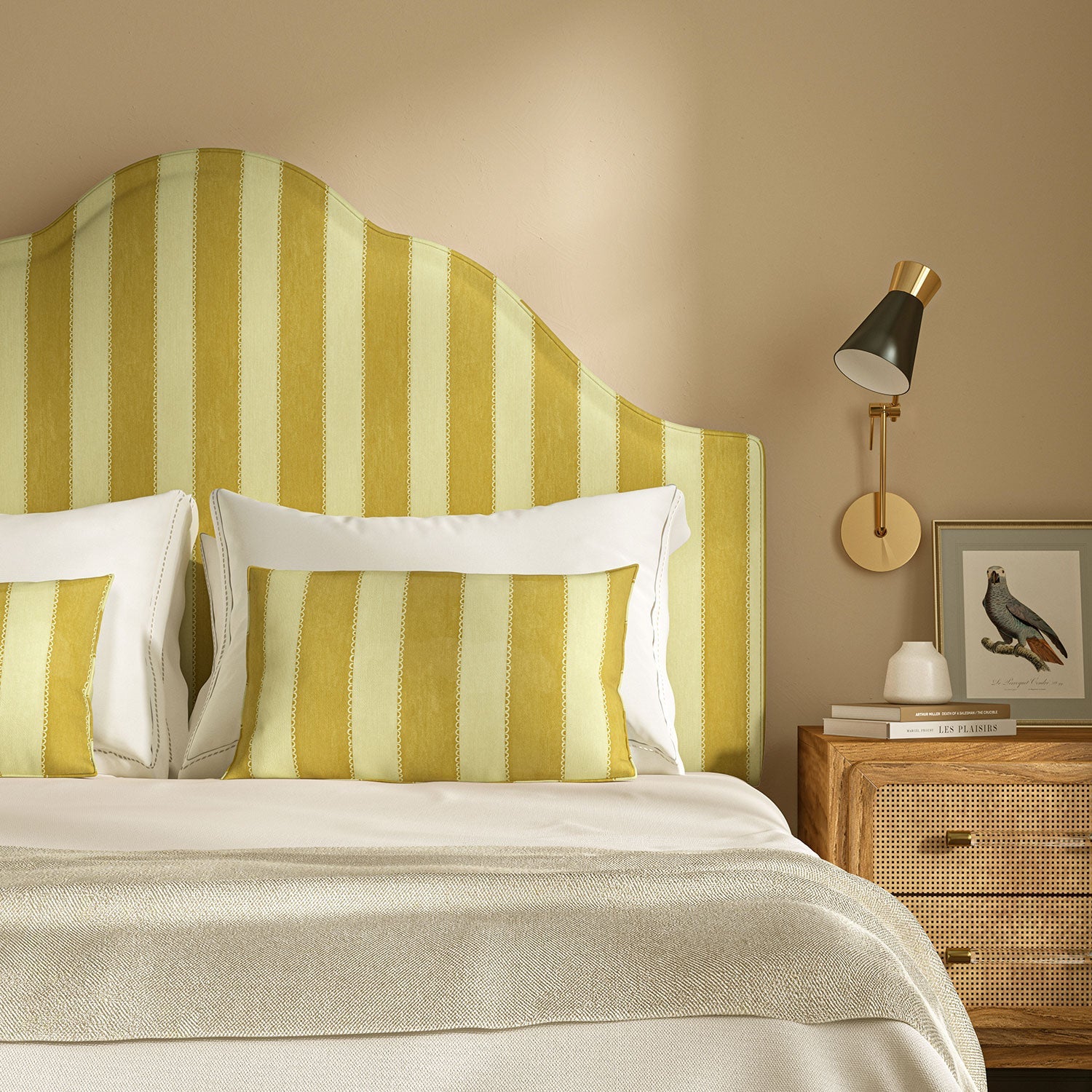 Linwood Lola Stripe Dijon Made to Measure Curtains