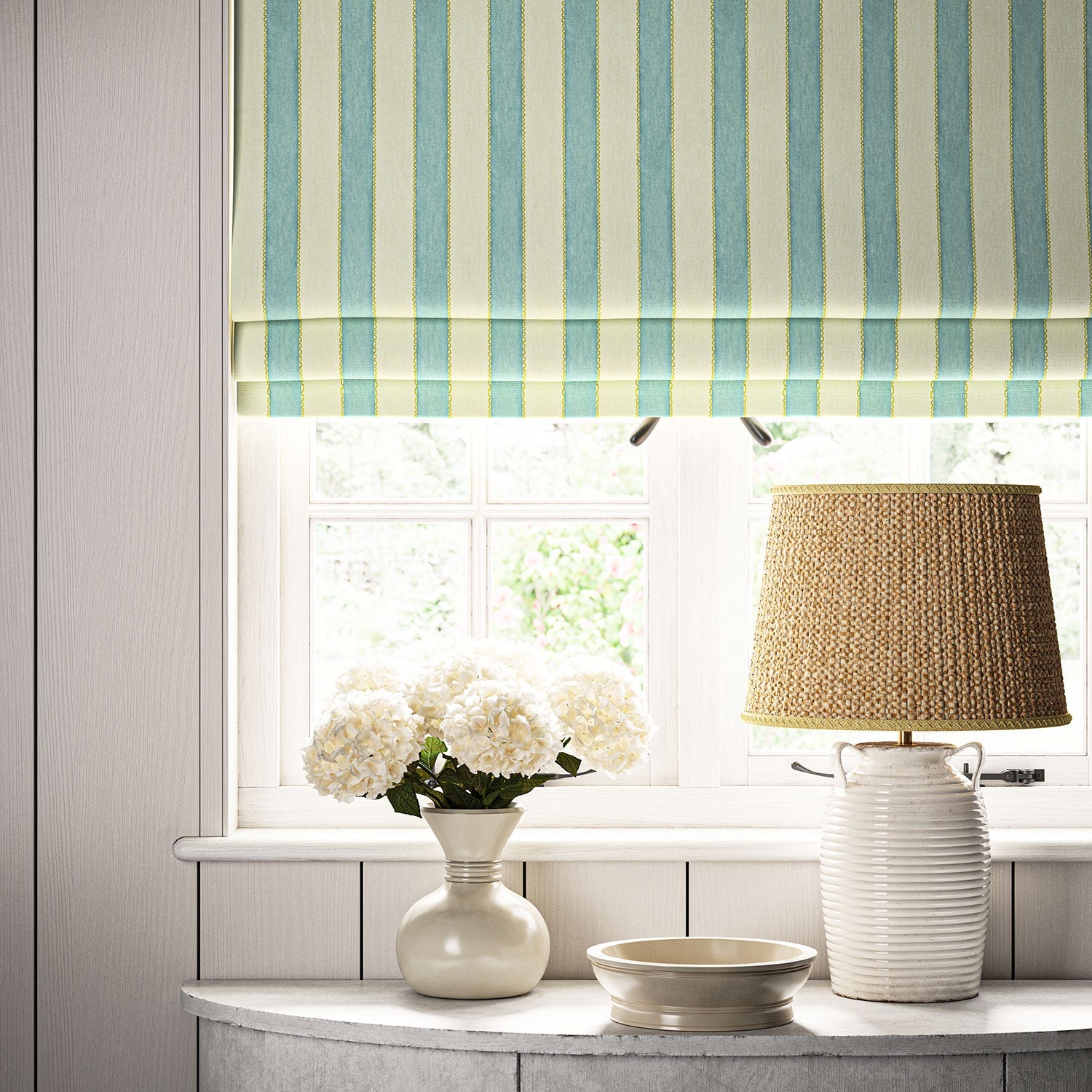 Linwood Lola Stripe Everglade Made to Measure Curtains