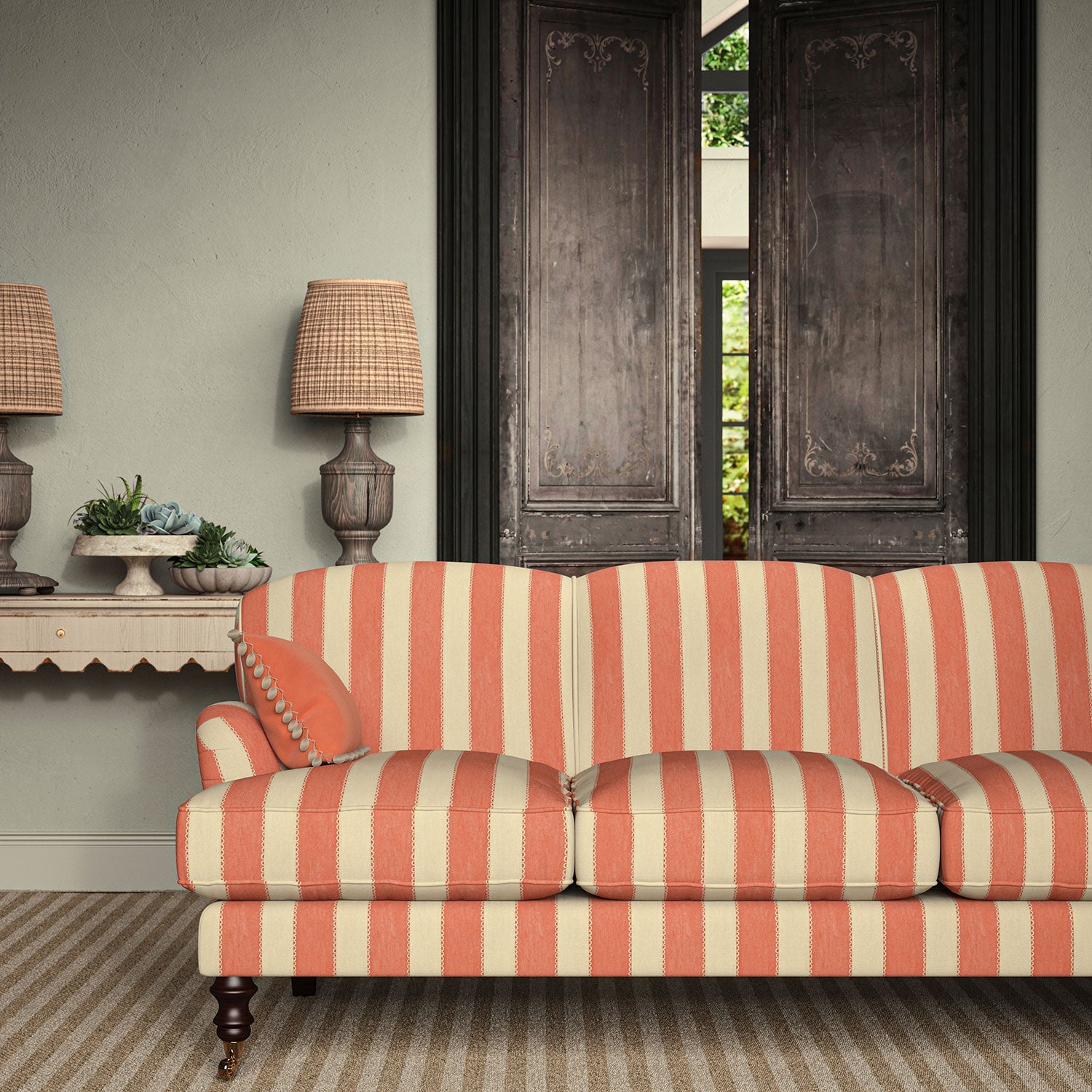 Linwood Lola Stripe Firefly Made to Measure Curtains