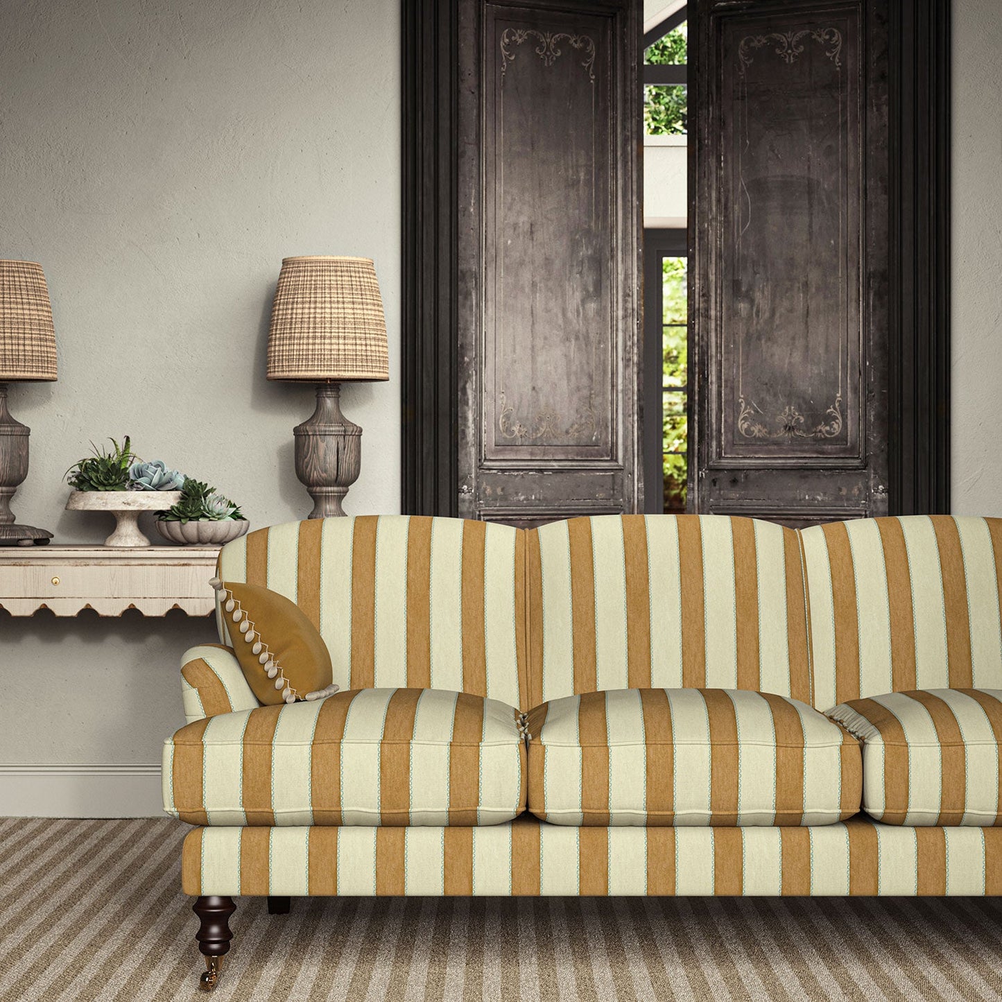 Linwood Lola Stripe Fox Den Made to Measure Curtains