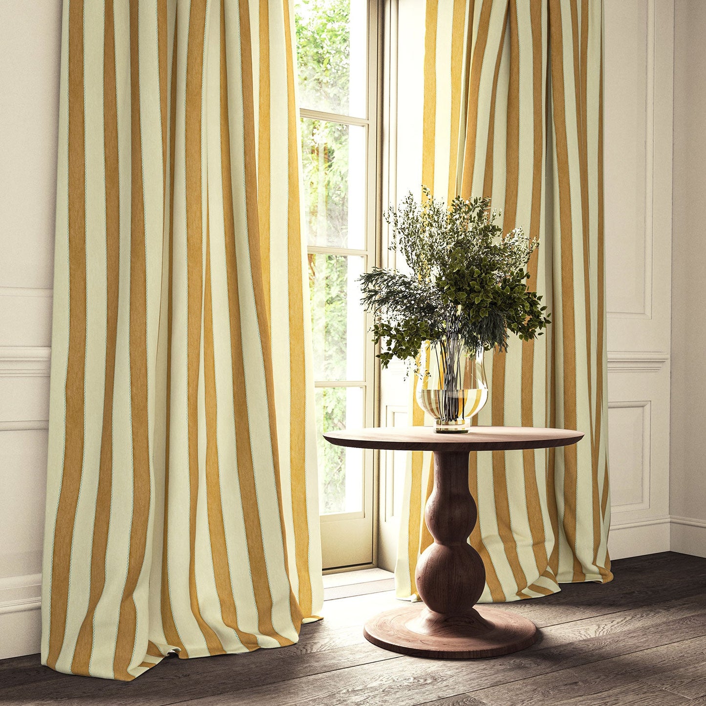 Linwood Lola Stripe Fox Den FR Made to Measure Curtains