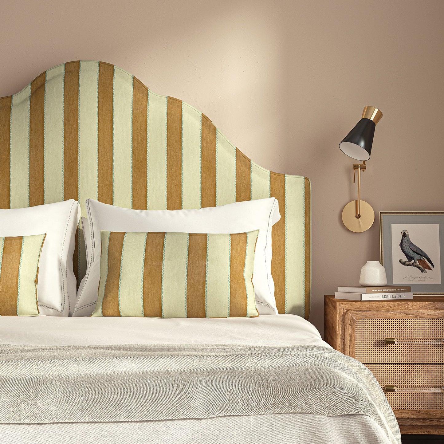Linwood Lola Stripe Fox Den FR Made to Measure Curtains