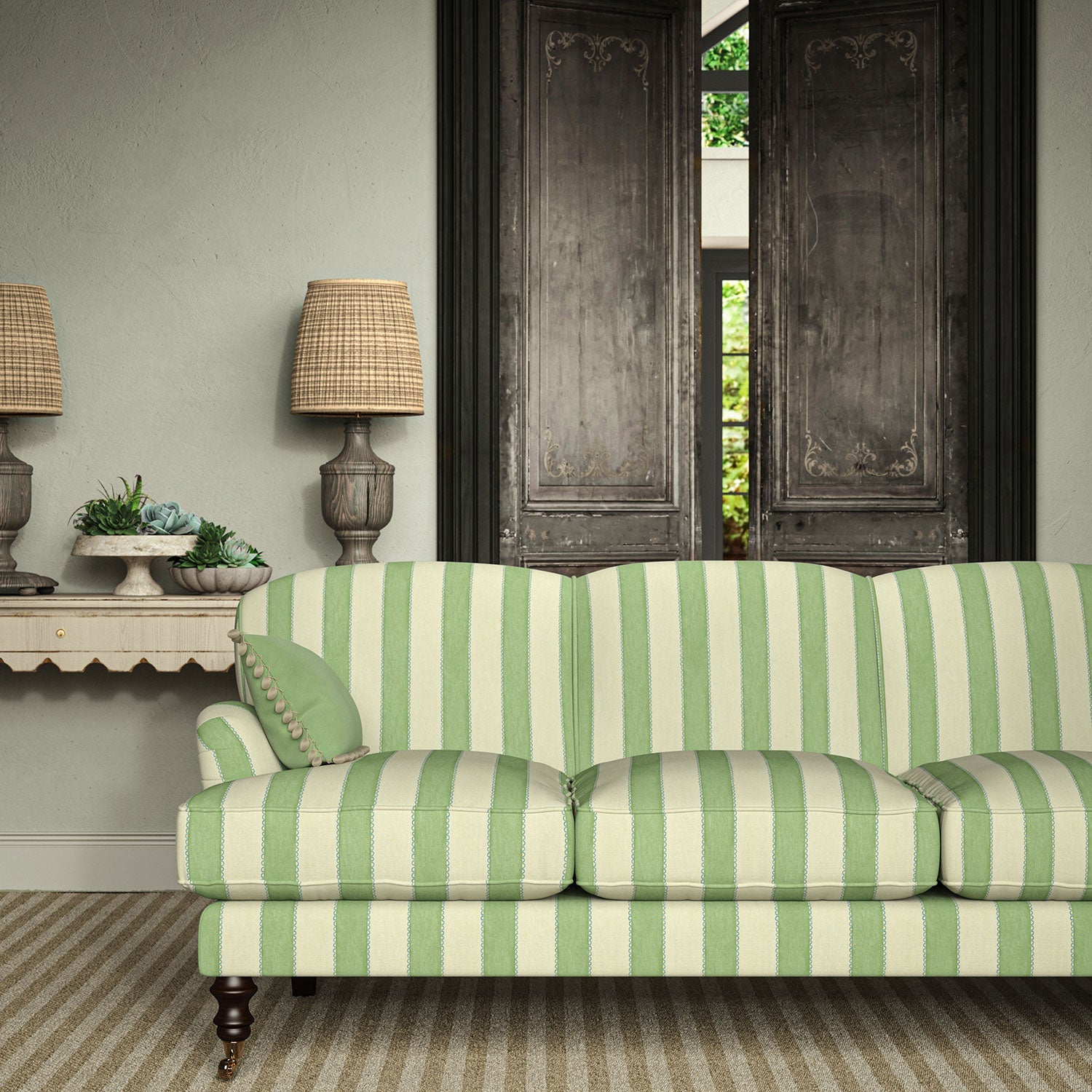 Linwood Lola Stripe Hedgerow Made to Measure Curtains