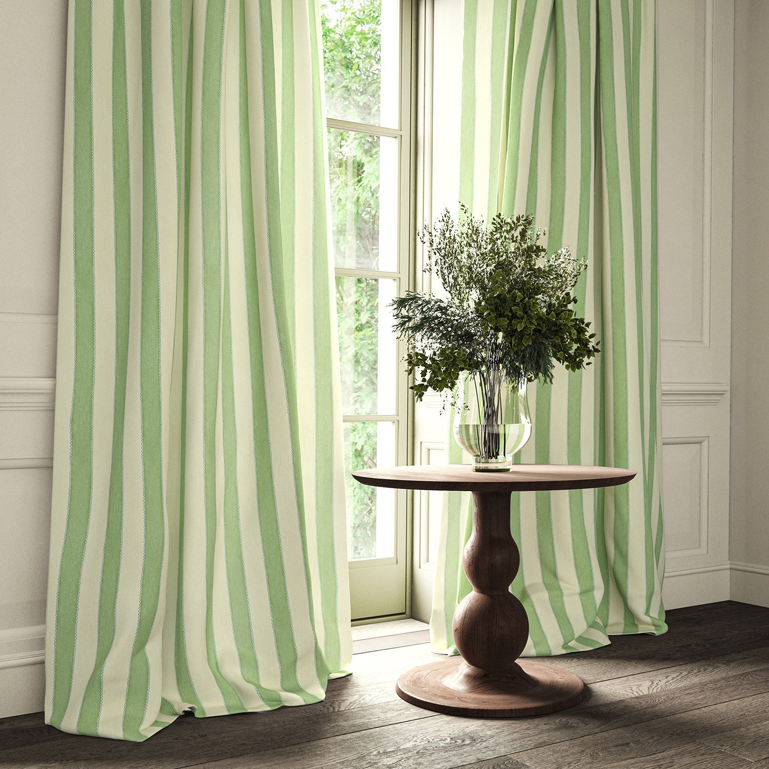 Linwood Lola Stripe Hedgerow Made to Measure Curtains