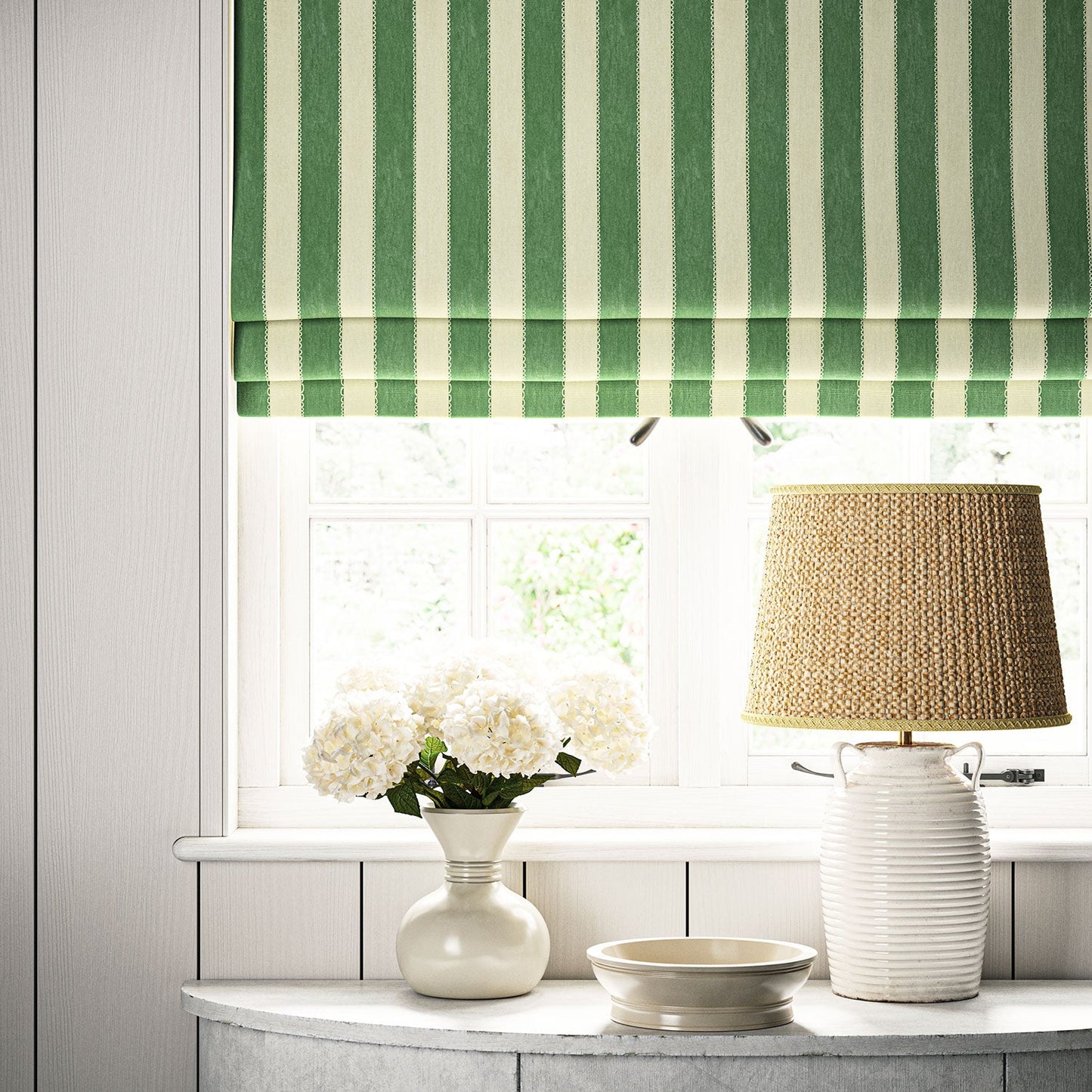 Linwood Lola Stripe Kryptonite FR Made to Measure Curtains