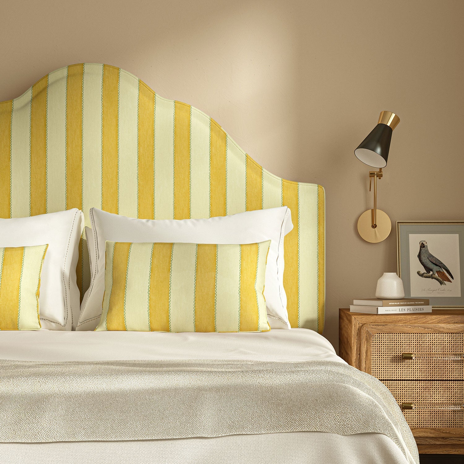 Linwood Lola Stripe Marguerites Made to Measure Curtains