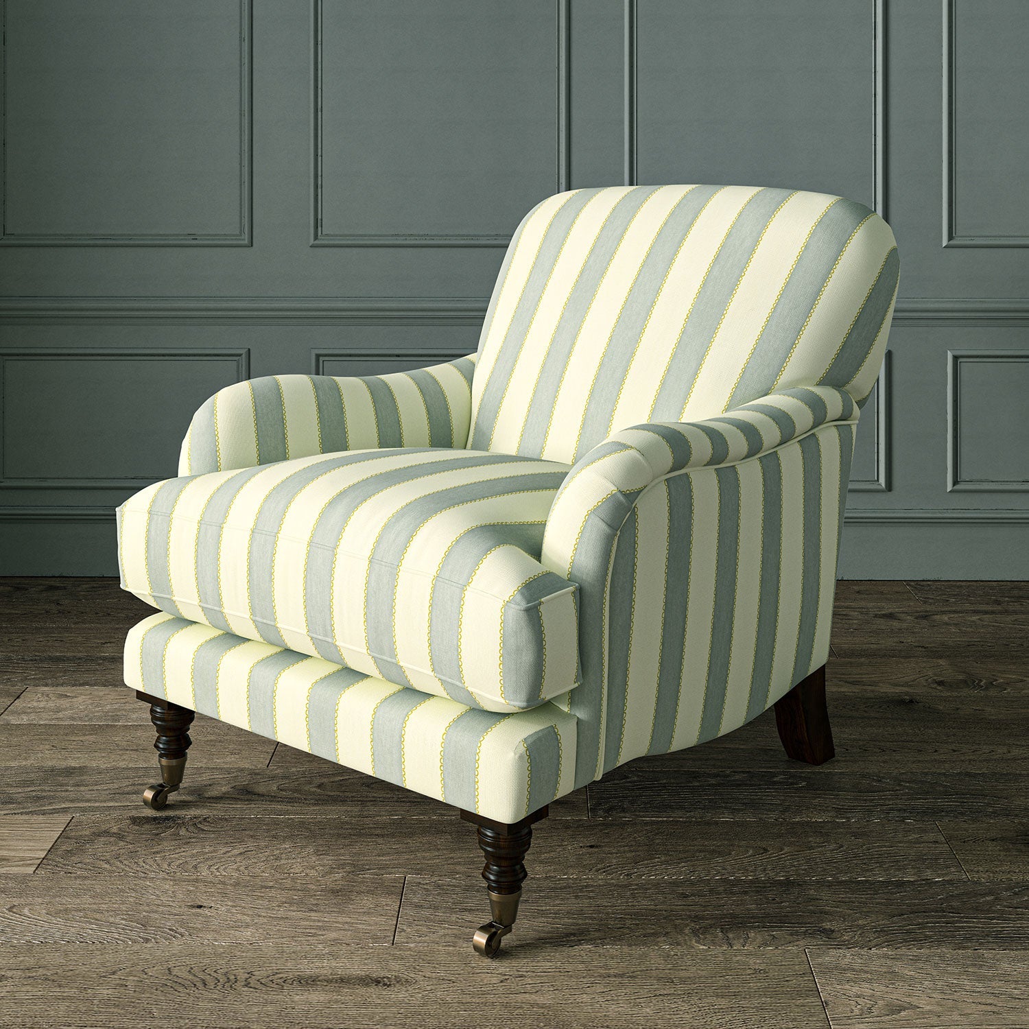 Linwood Lola Stripe Moonbeam Made to Measure Curtains