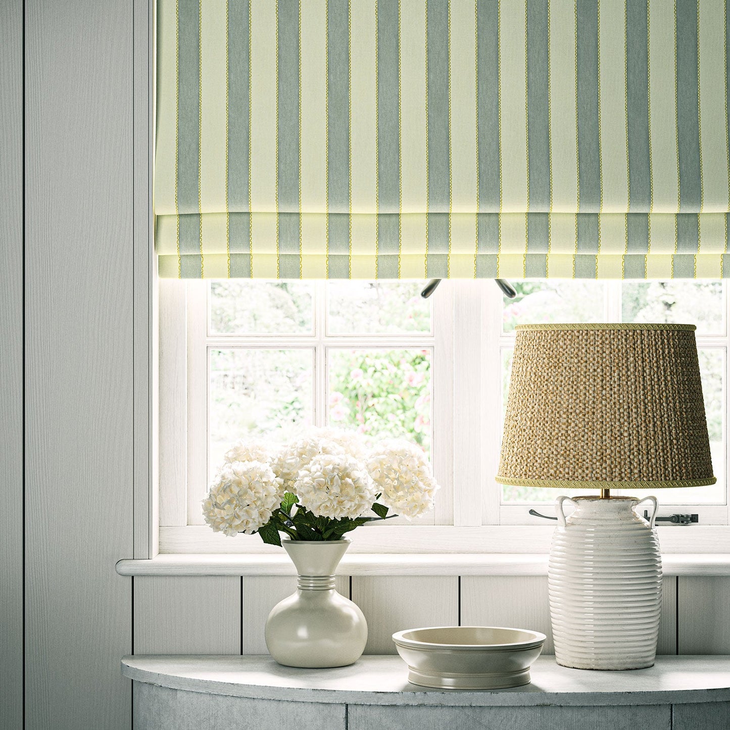 Linwood Lola Stripe Moonbeam Made to Measure Curtains