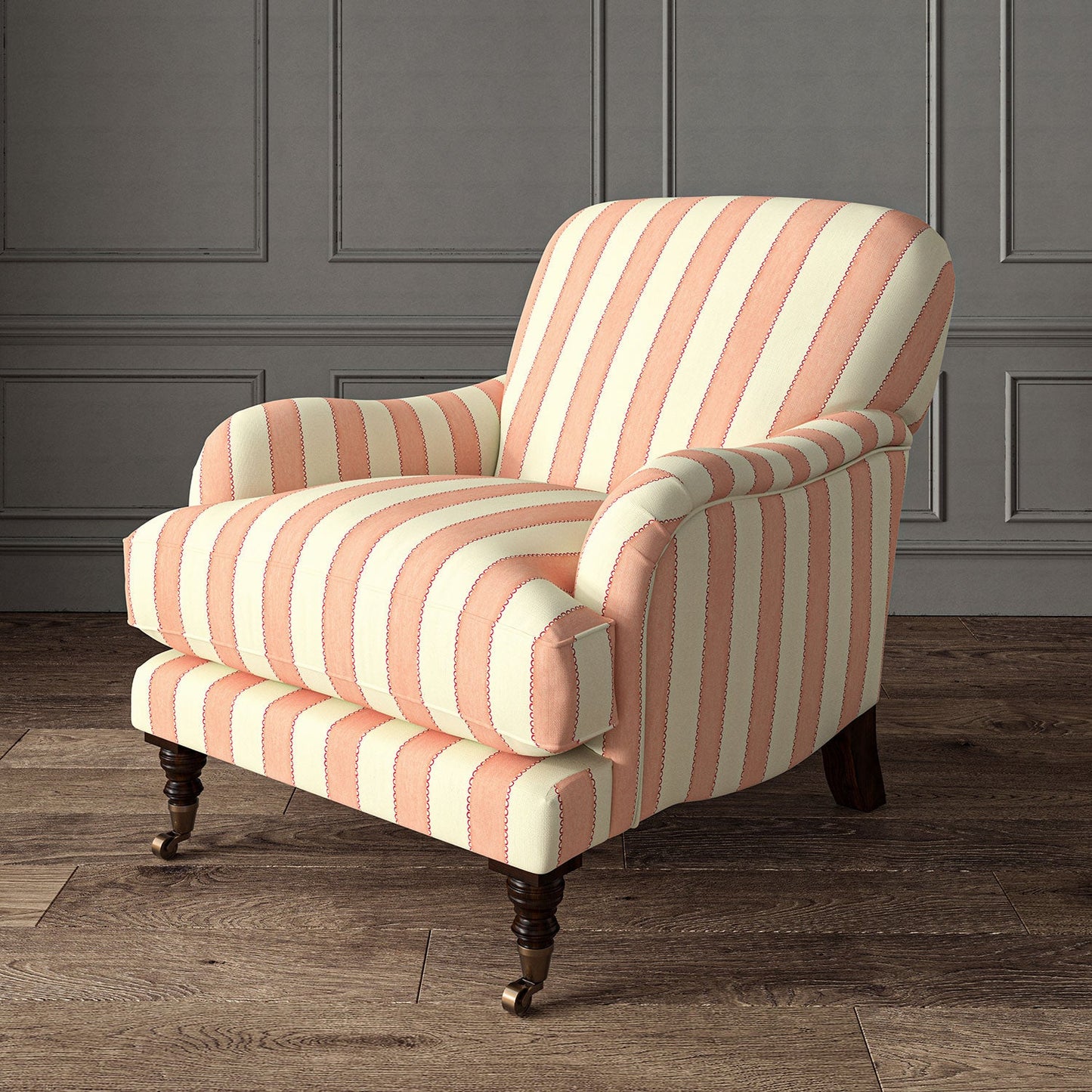 Linwood Lola Stripe Pavlova FR Made to Measure Curtains