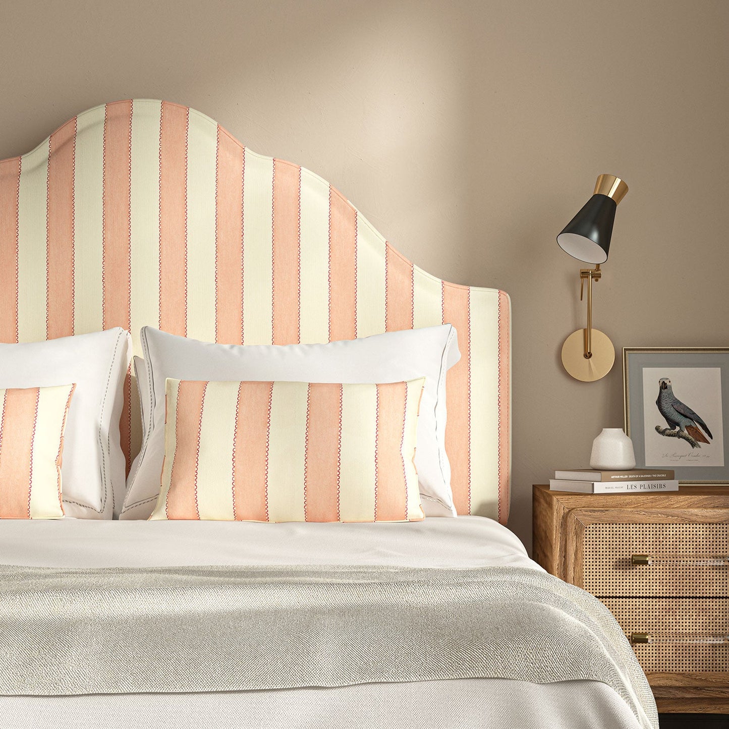 Linwood Lola Stripe Pavlova FR Made to Measure Curtains