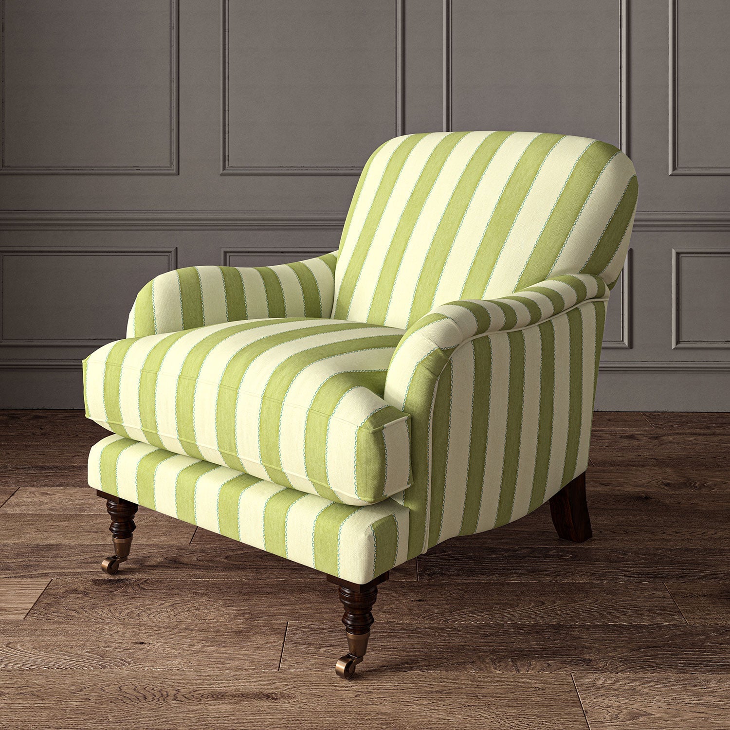 Linwood Lola Stripe Topiary Made to Measure Curtains