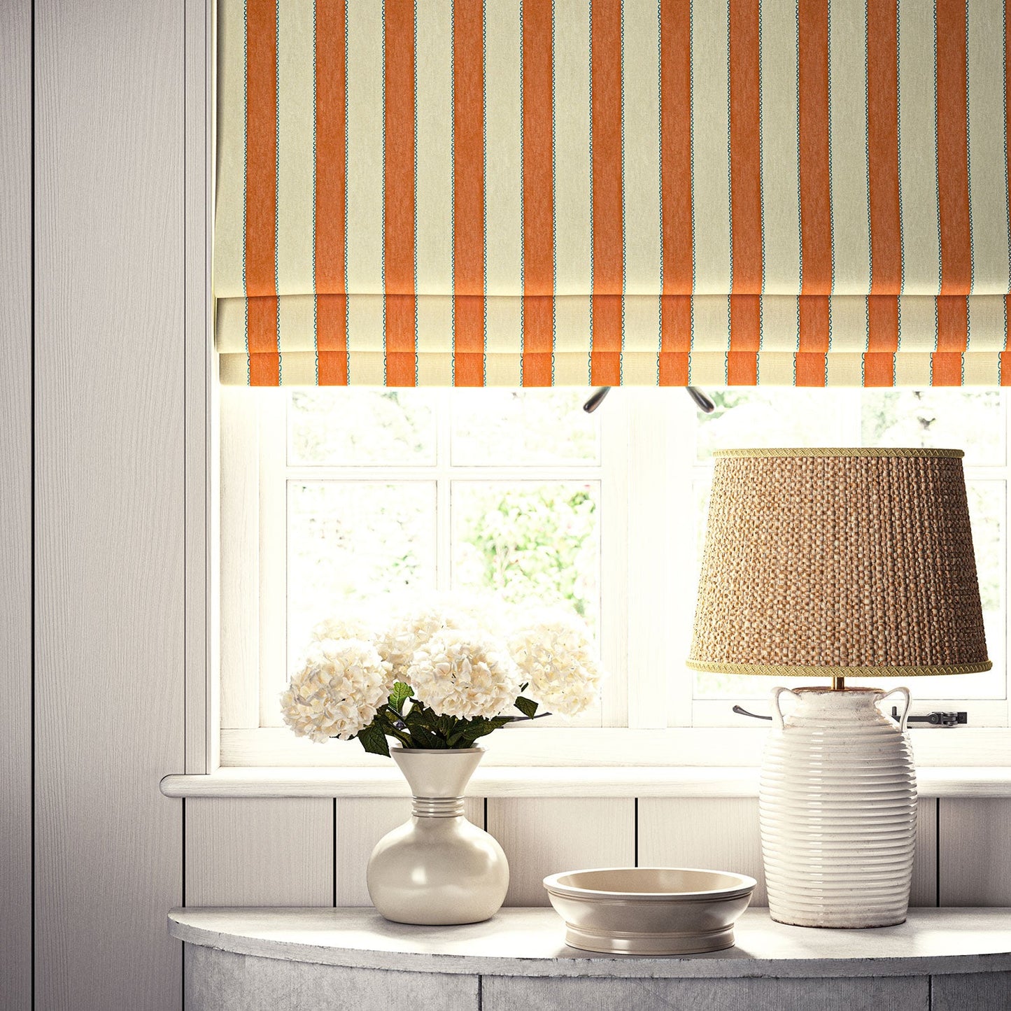 Linwood Lola Stripe Traffic Cone Made to Measure Curtains