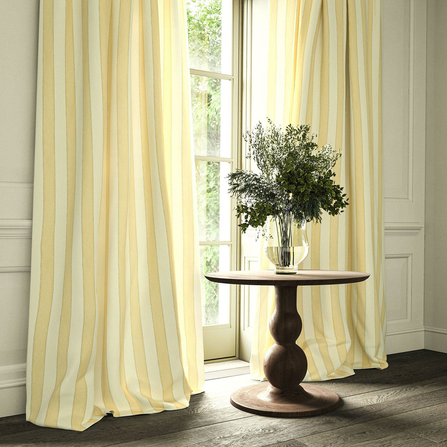 Linwood Lola Stripe Vanilla Slice Made to Measure Curtains