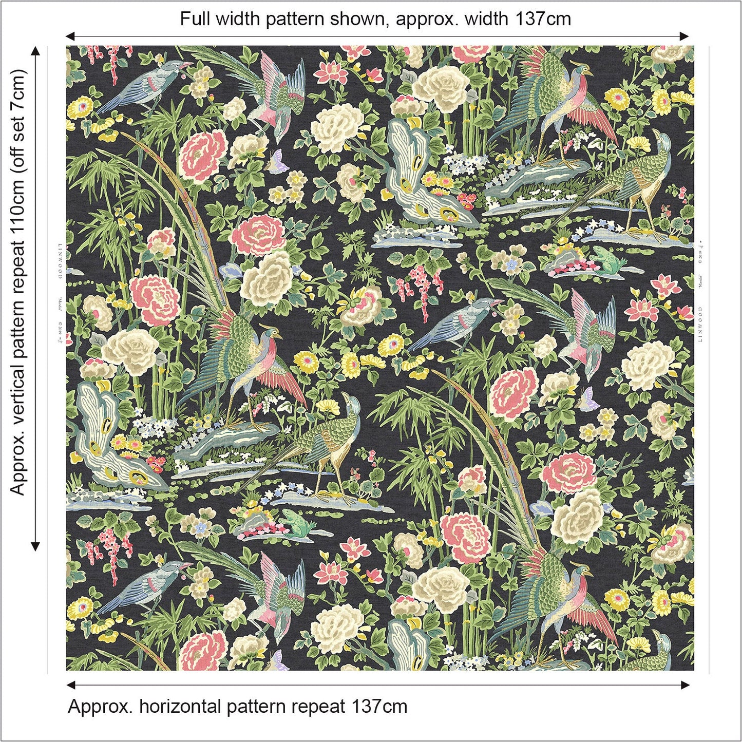 Linwood Mandai Bloom Made to Measure Curtains