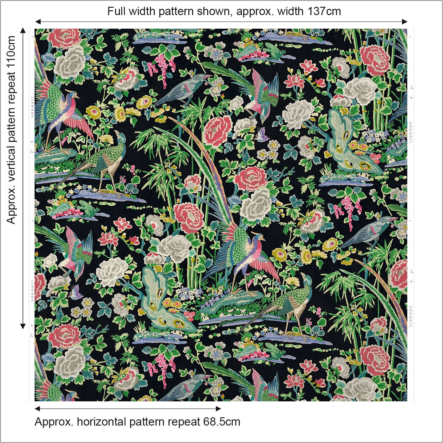 Linwood Mandai Velvet Midnight Made to Measure Curtains