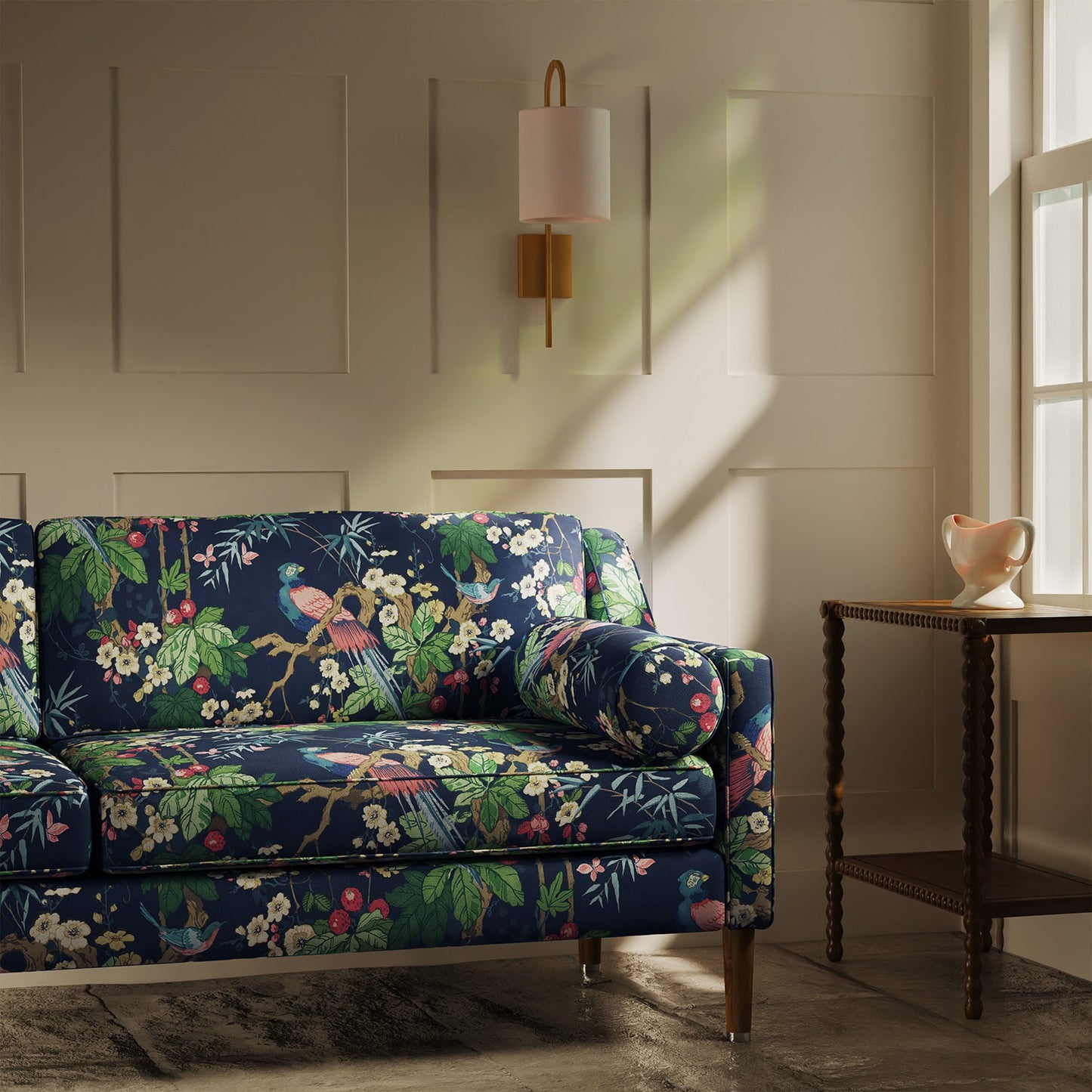 Linwood Miji Navy Made to Measure Curtains