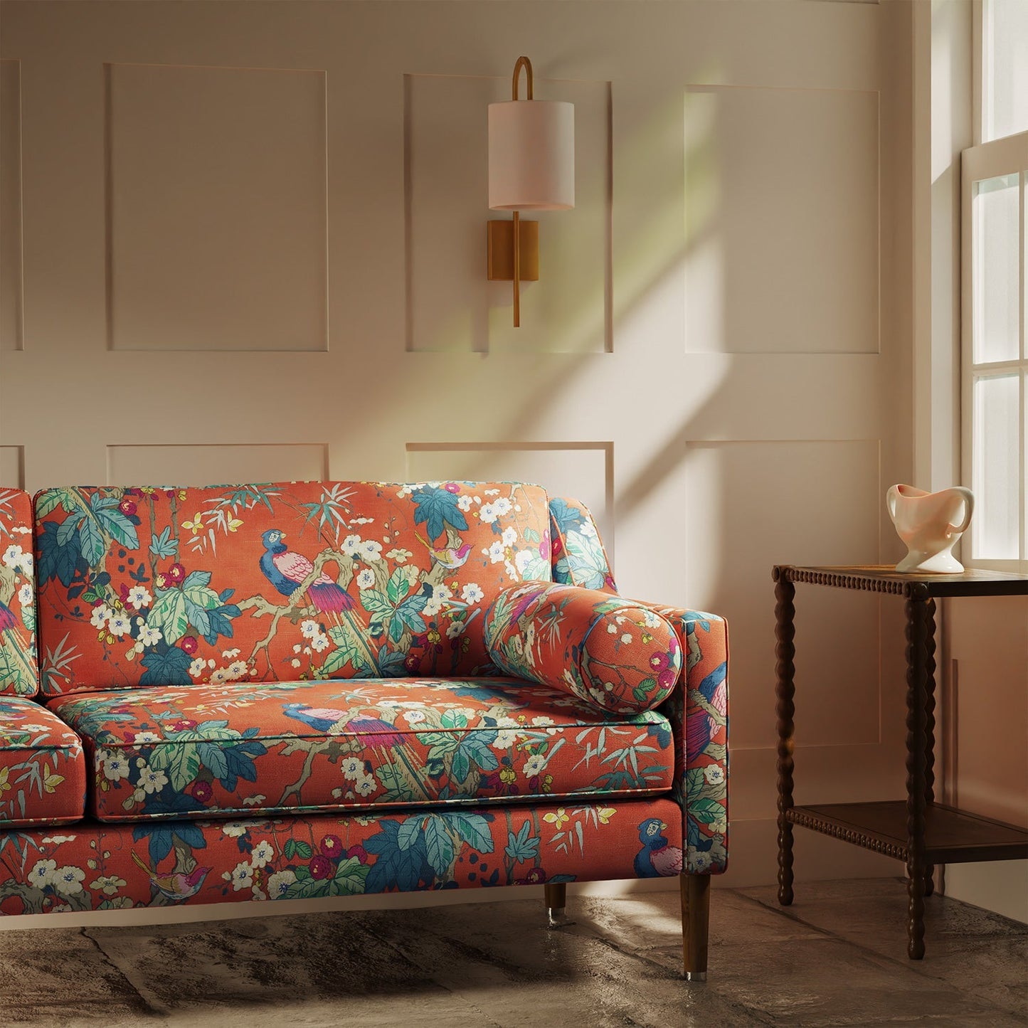 Linwood Miji Tomato Made to Measure Curtains