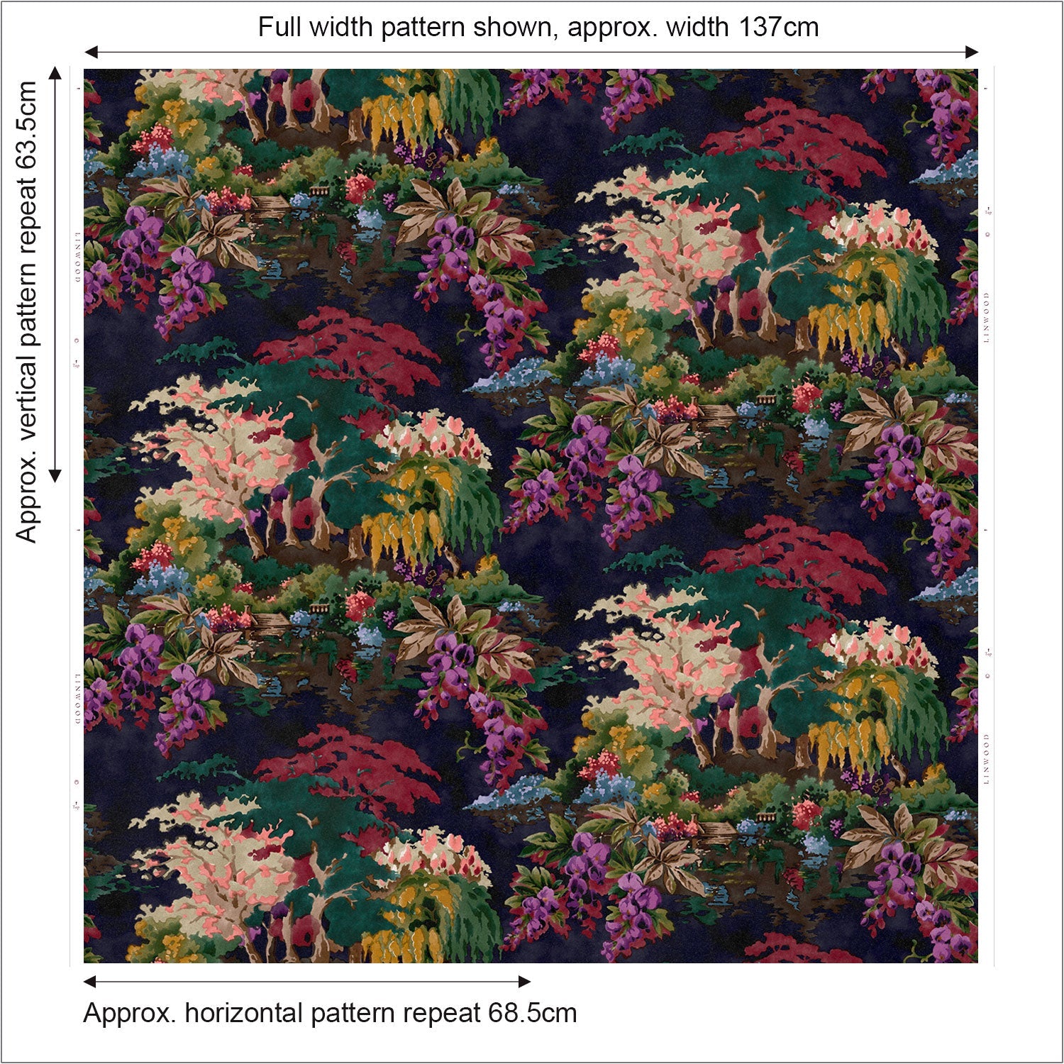 Linwood Moonlight Serenade Night Sky Made to Measure Curtains