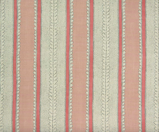 Marshmallow - Dimity Stripe Linen by Linwood fabric