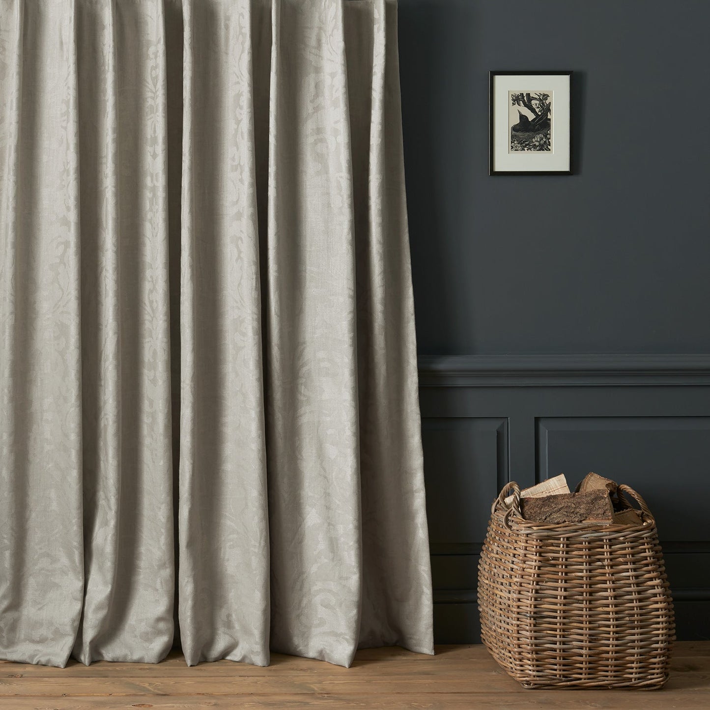 Linwood Miletto Mushroom FR Made to Measure Curtains