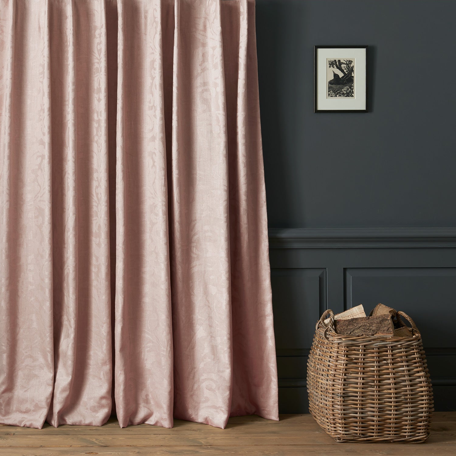 Linwood Miletto Dusky Pink Made to Measure Curtains