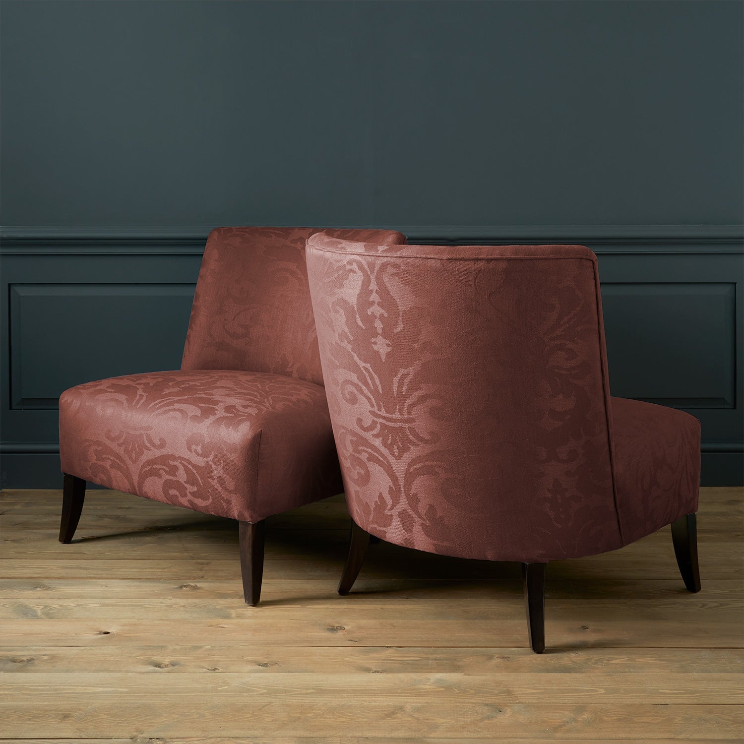 Linwood Miletto Rosewood FR Made to Measure Curtains