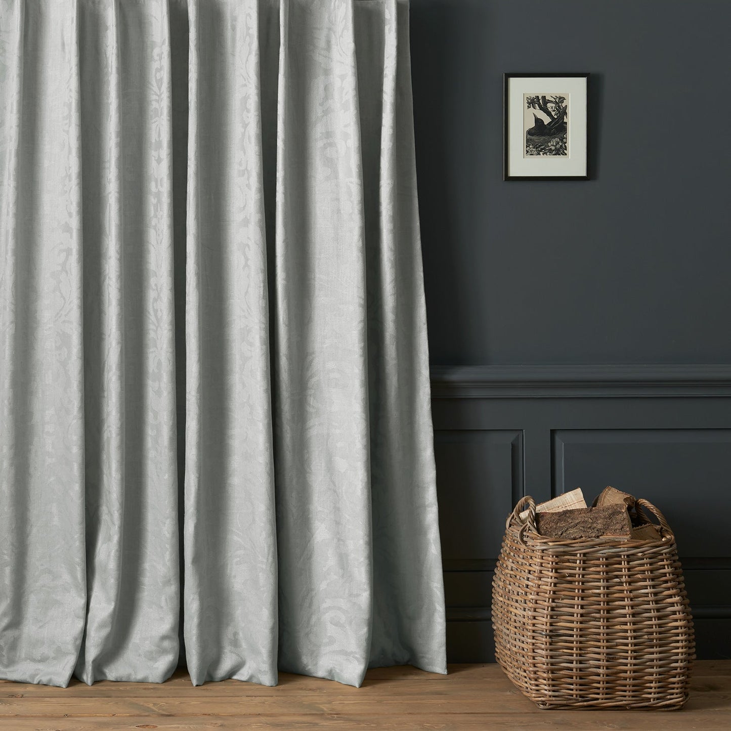 Linwood Miletto Silver Made to Measure Curtains
