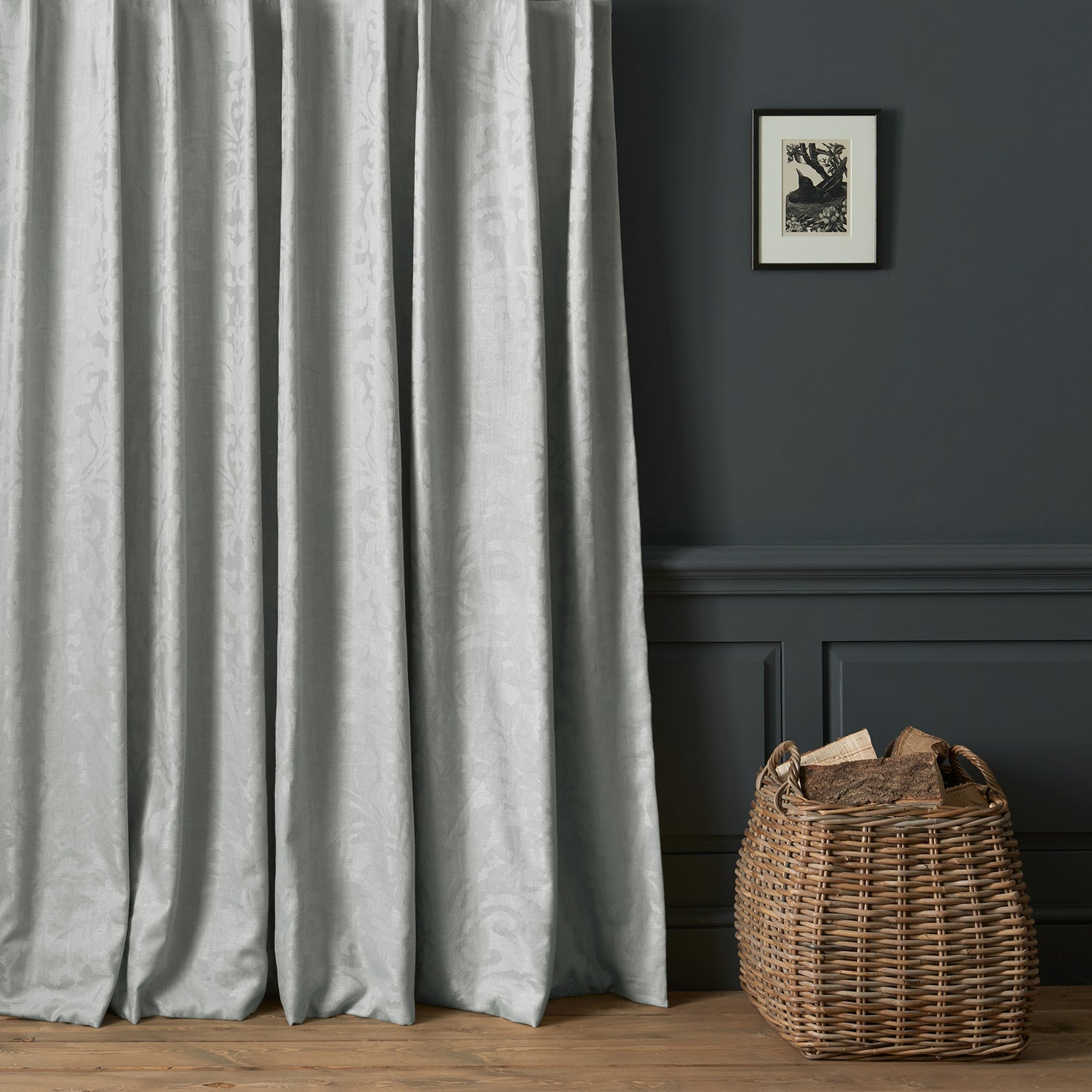 Linwood Miletto Silver Made to Measure Curtains