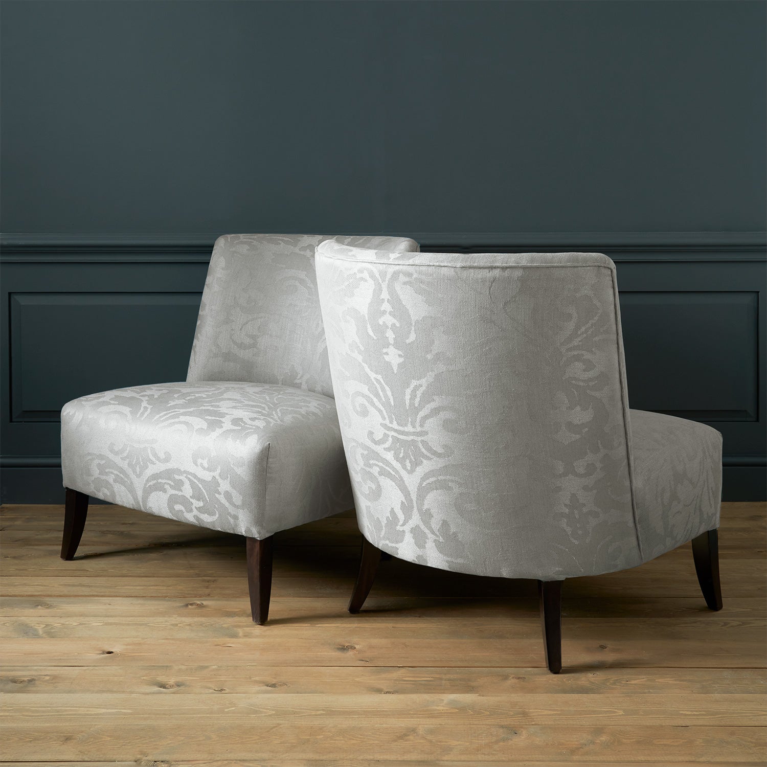 Linwood Miletto Silver FR Made to Measure Curtains
