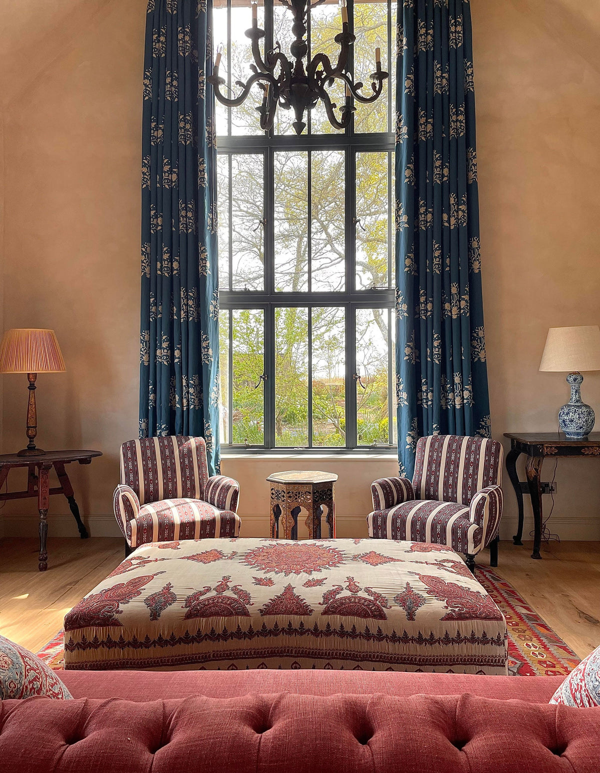Kate Forman Mona India Blue Made to Measure Curtains – image 3