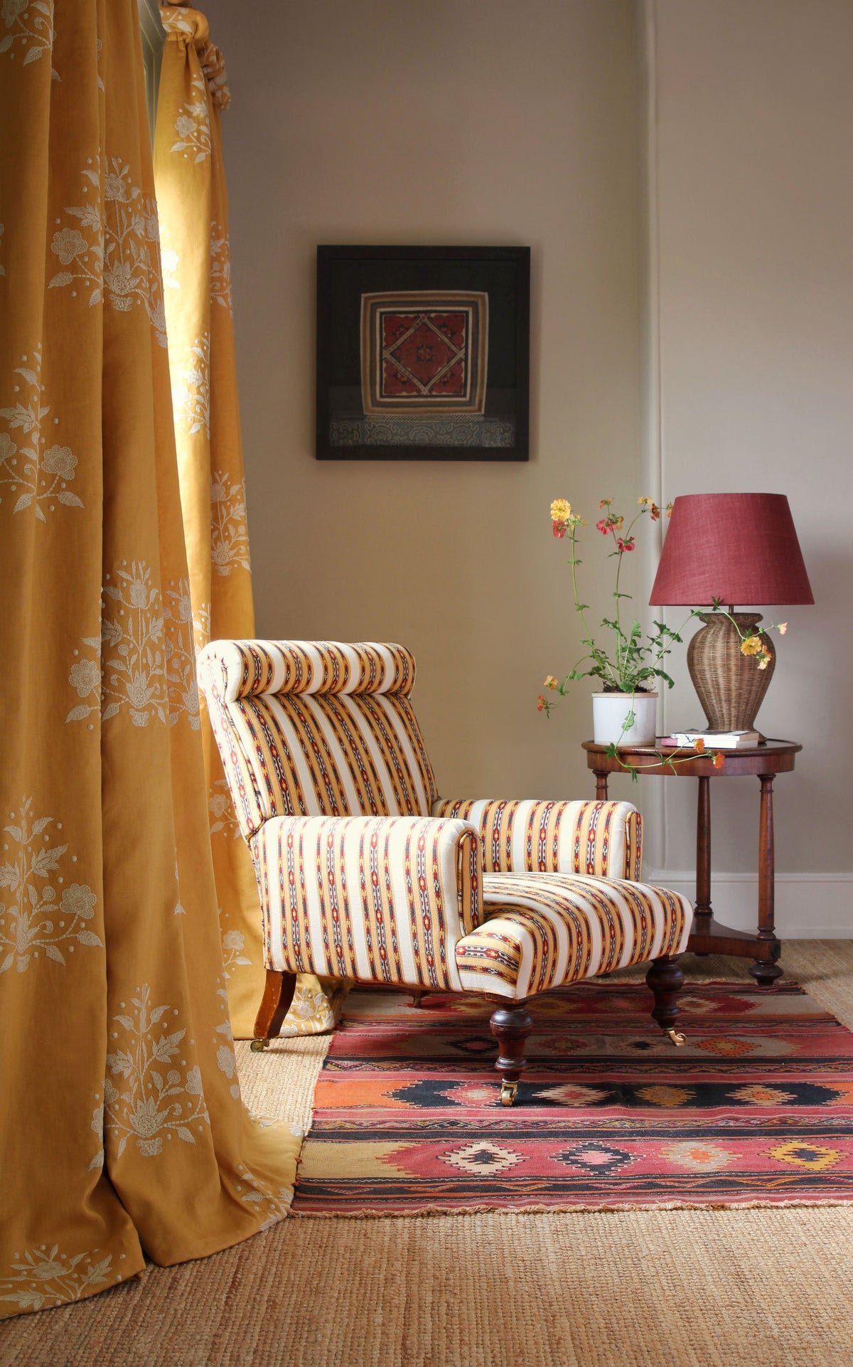 Kate Forman Mona Saffron Made to Measure Roman Blinds – image 2