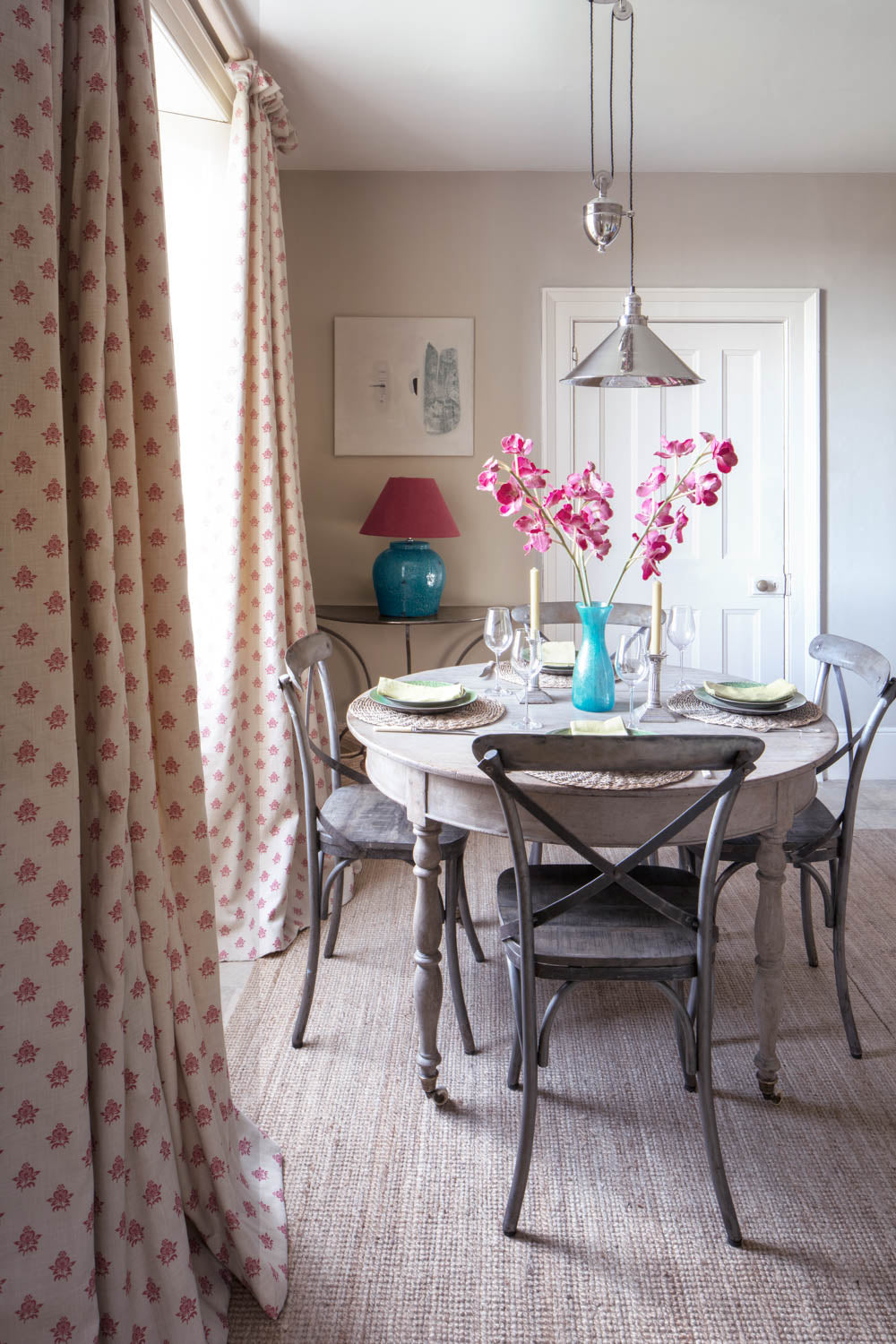 Kate Forman Neisha Pink Made to Measure Roman Blinds – image 4