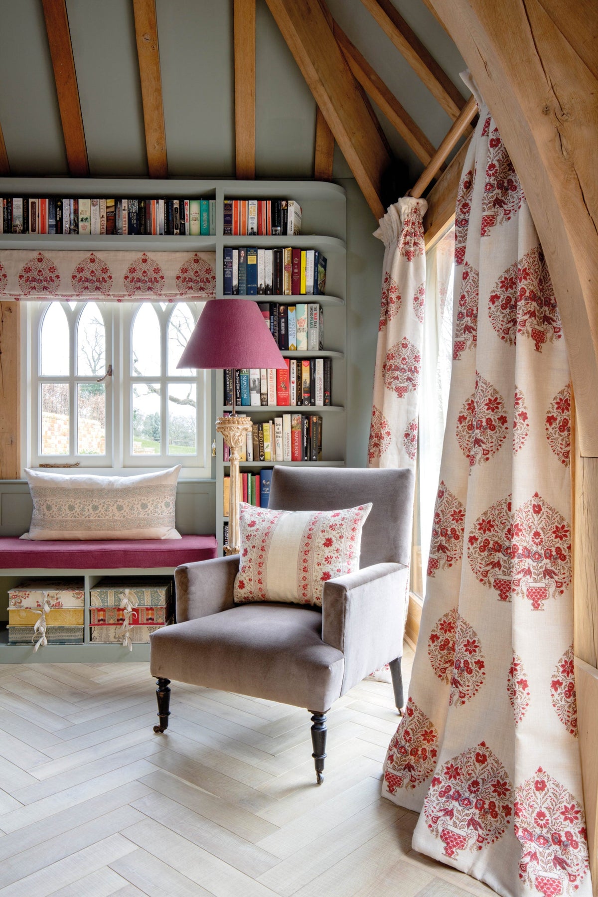 Kate Forman Nikita Red Made to Measure Curtains – image 3