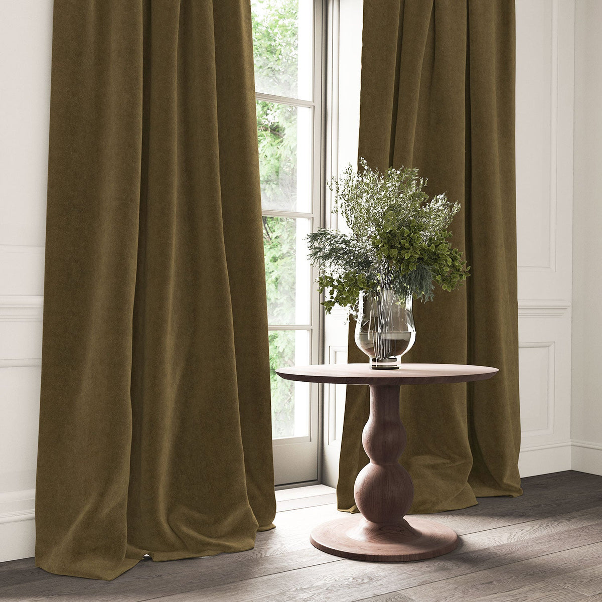 Linwood NoMo Cedar FR Made to Measure Curtains