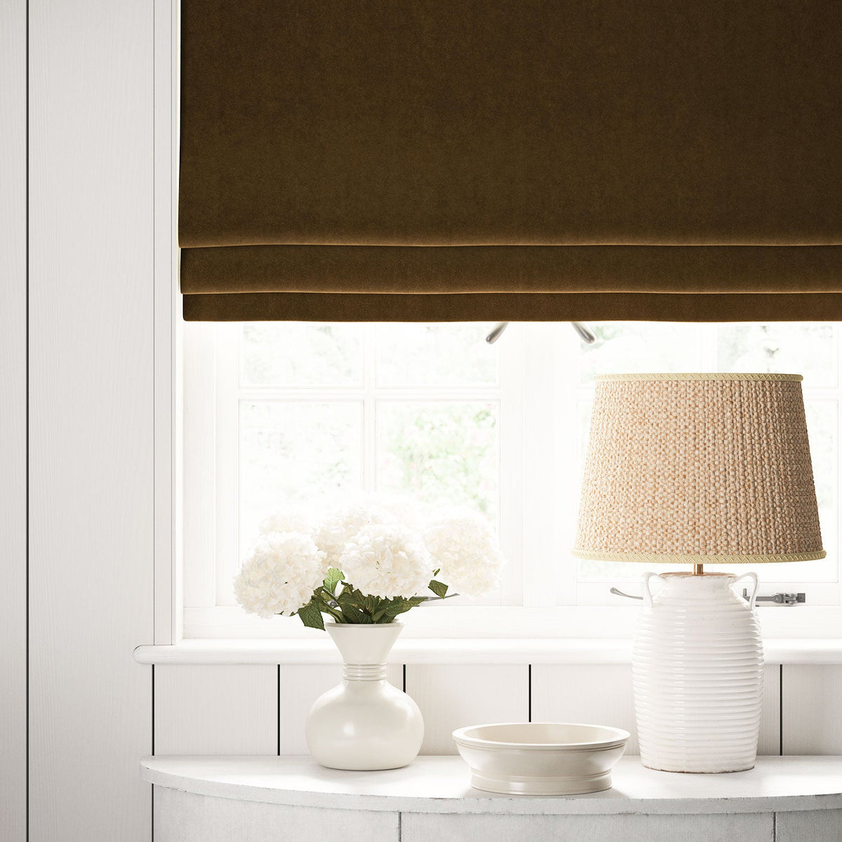 Linwood NoMo Chicory FR Made to Measure Roman Blinds