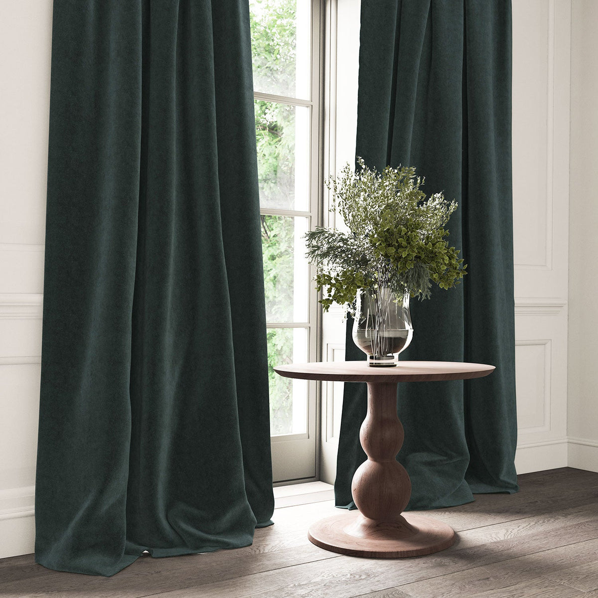 Linwood NoMo Deep Ocean FR Made to Measure Roman Blinds