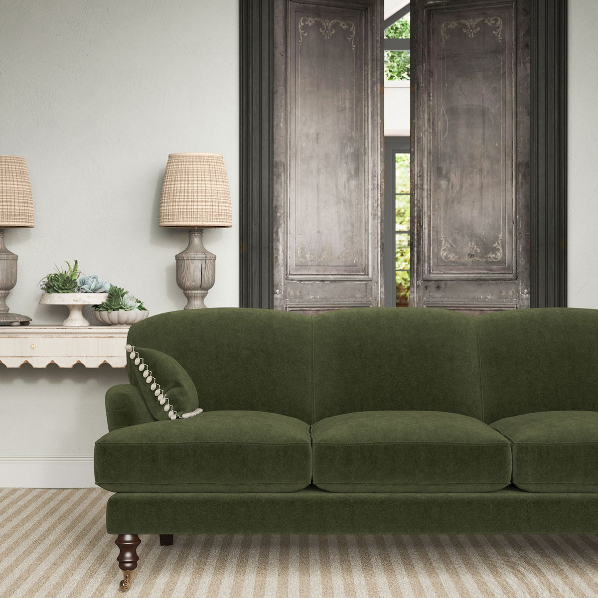 Linwood NoMo Fern FR Made to Measure Roman Blinds